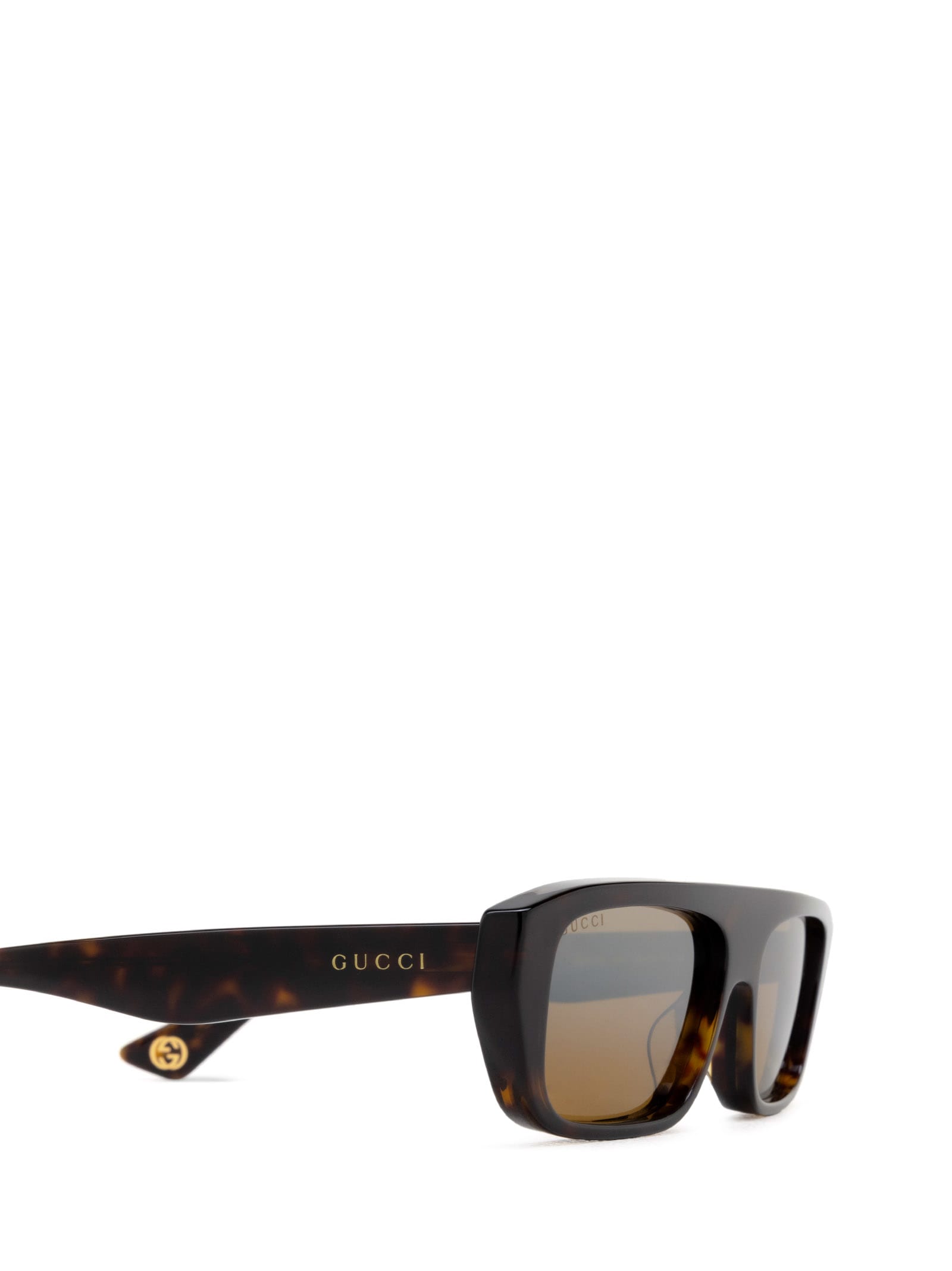 Shop Gucci Gg1617s Havana Sunglasses