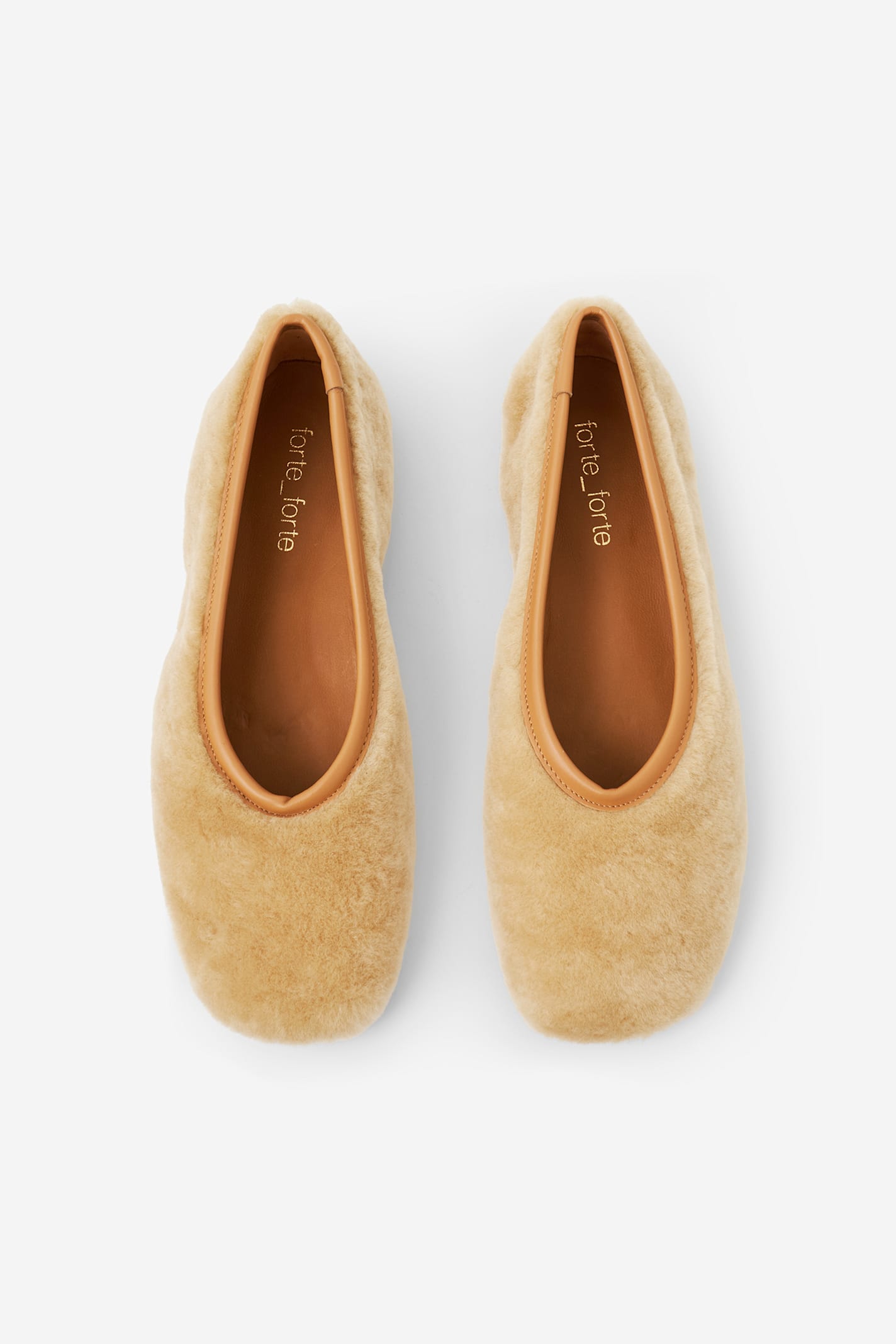 Forte Forte Ballet Flats In White
