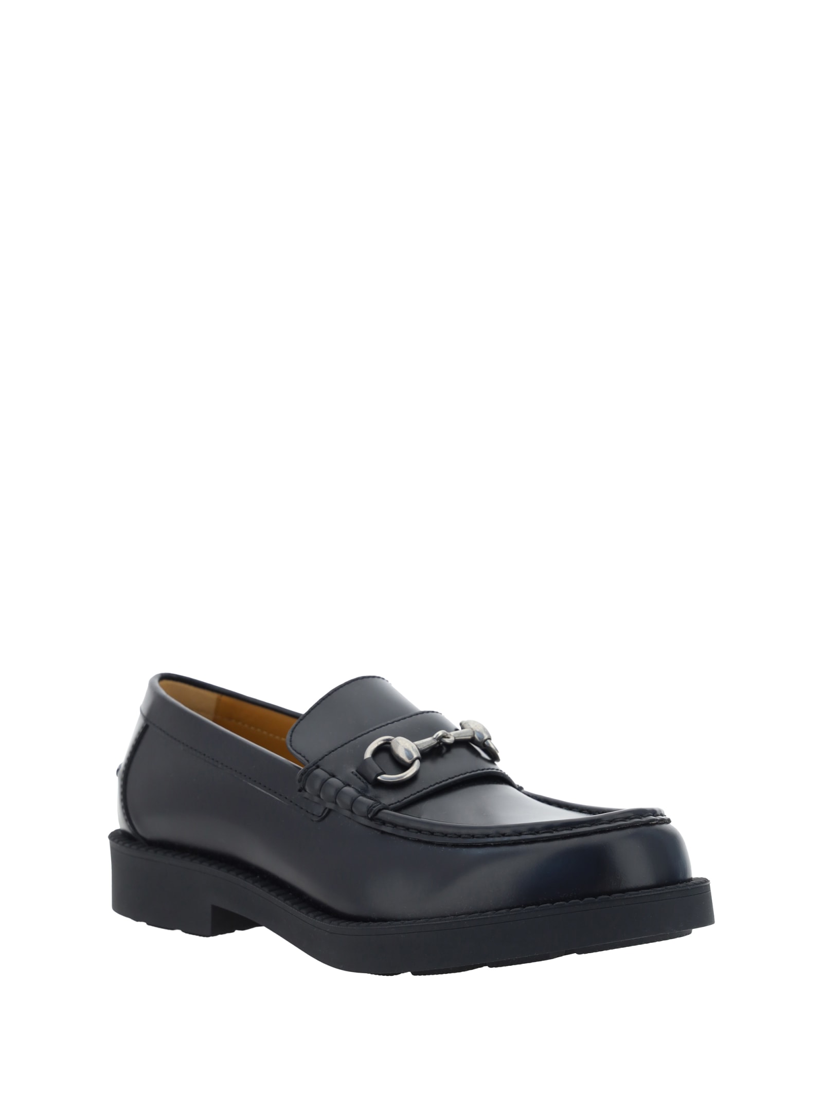 Shop Gucci Loafers In Black