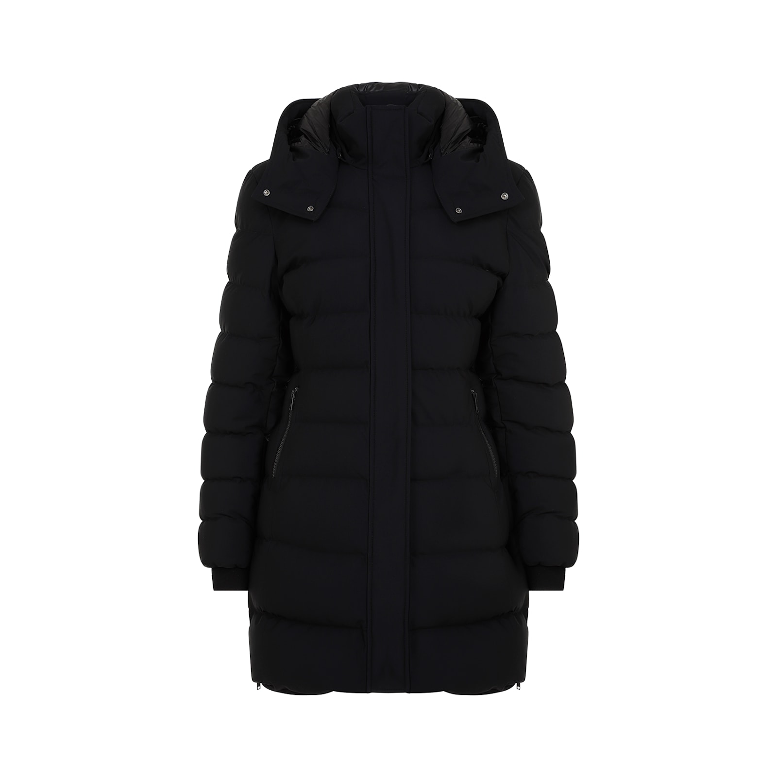 Shop Moose Knuckles Watershed 3 Parka Jacket In Blk Blk