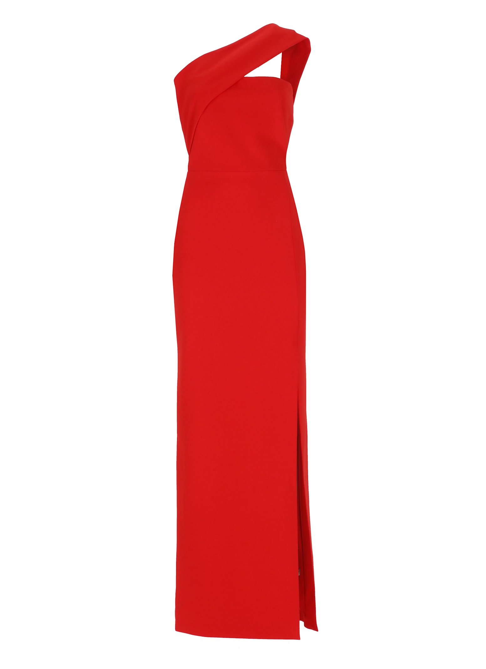 Solace London One-shoulder Dress In Red