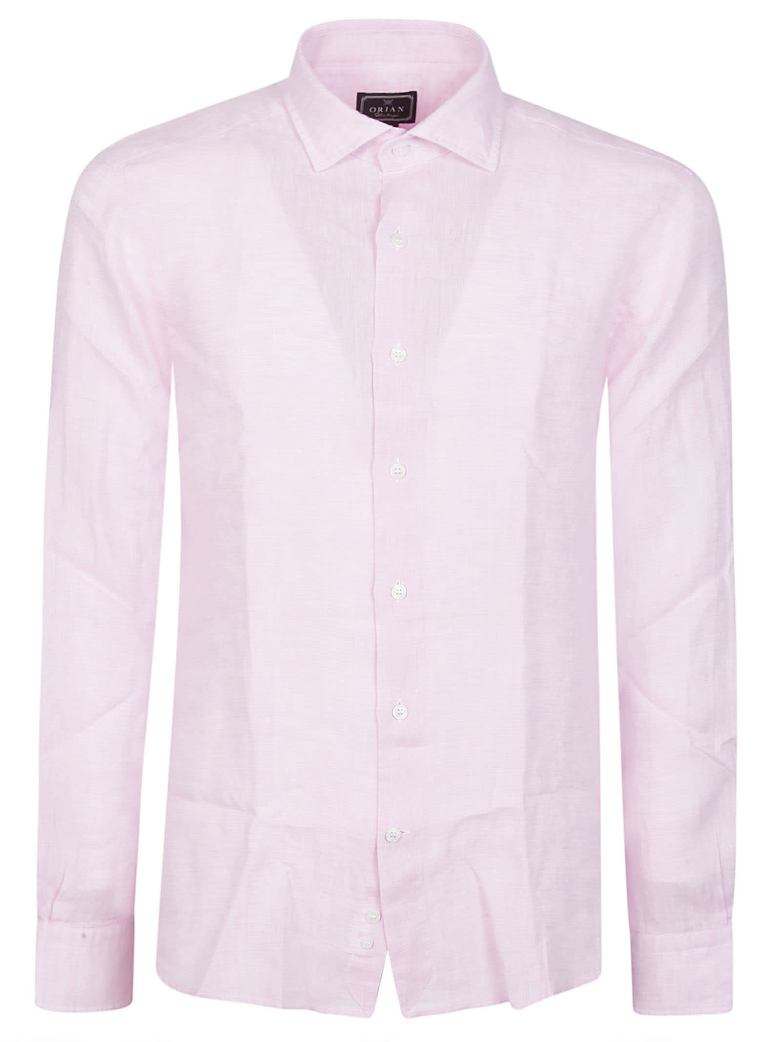Shop Orian Long Sleeve Slim Shirt In Rosa
