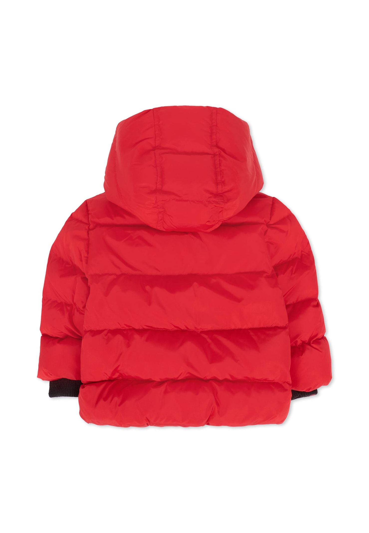 Dsquared2 Red Down Jacket For Baby Boy With Logo In Red