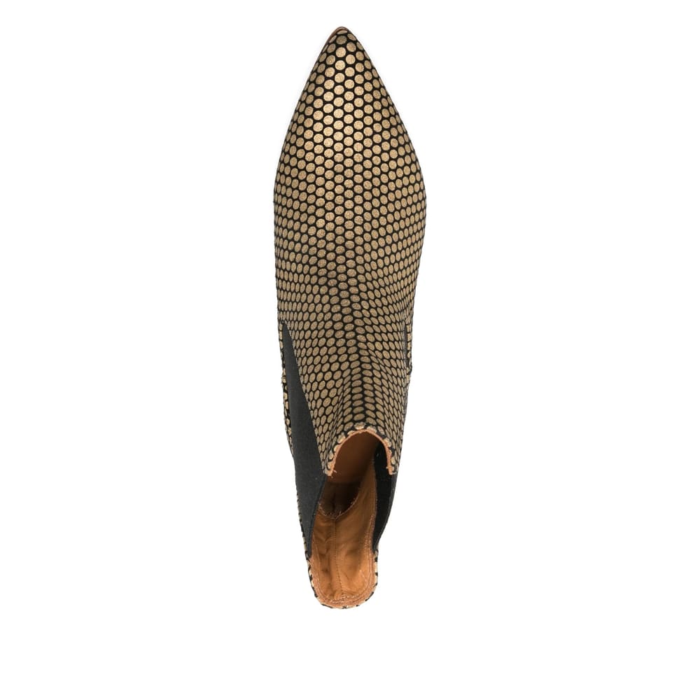 Chie Mihara 35mm Pointed-toe Polka-dot Boots In Multi