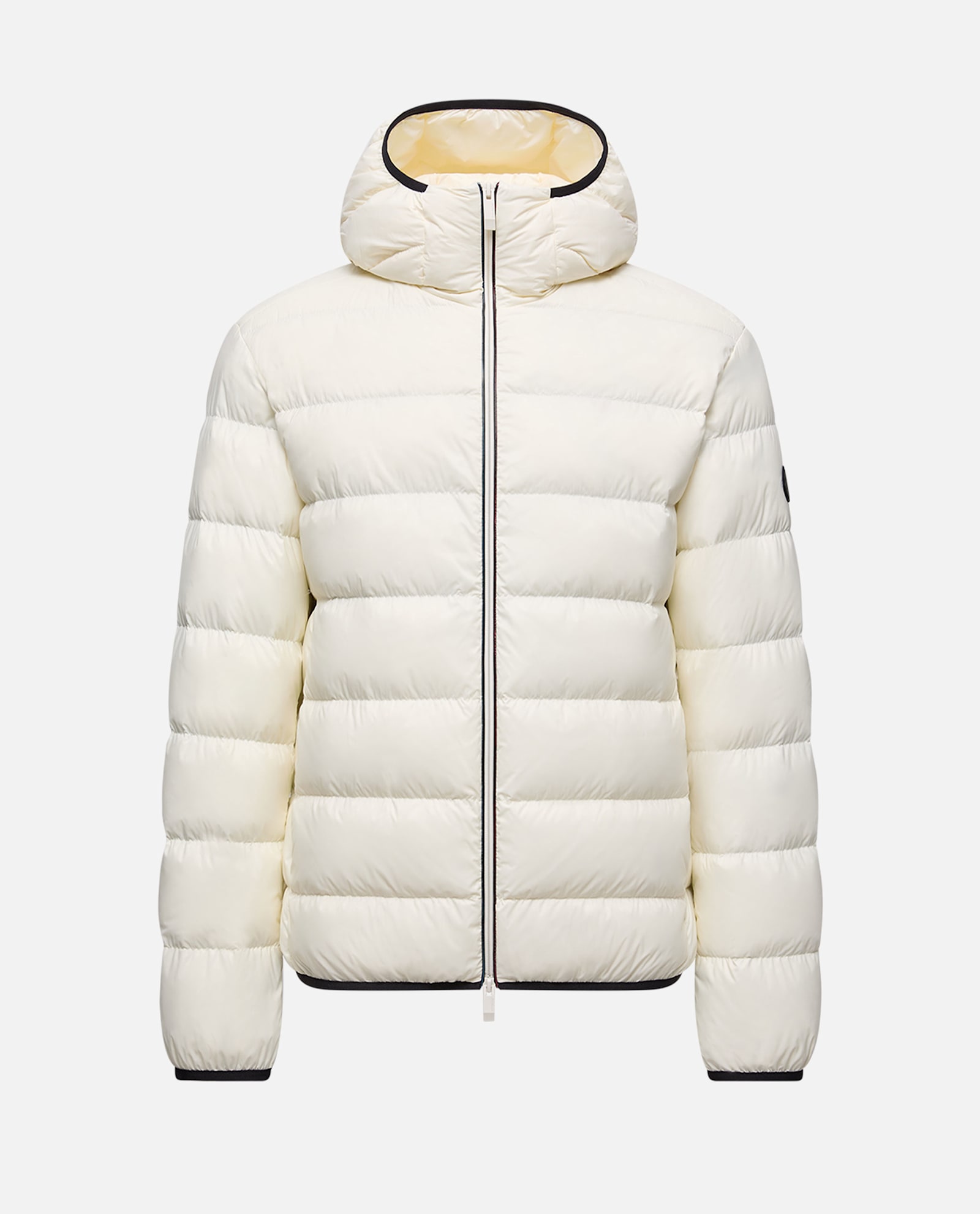 Moncler Quilted Hooded Puffer Jacket In White