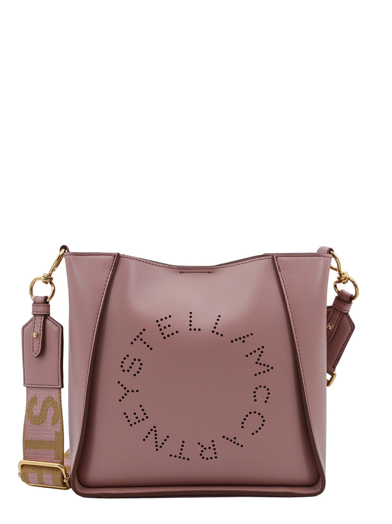 Shop Stella Mccartney Mini Alter Mat Crossbody Bag In Shell