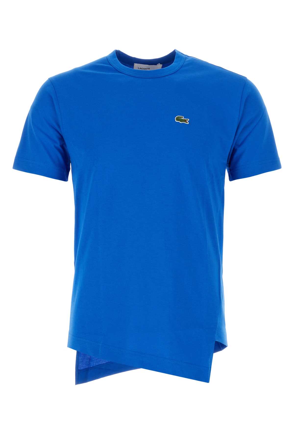 Cerulean Blue Cotton Comme Des Garã§ons Shirt X Lacoste T-shirt