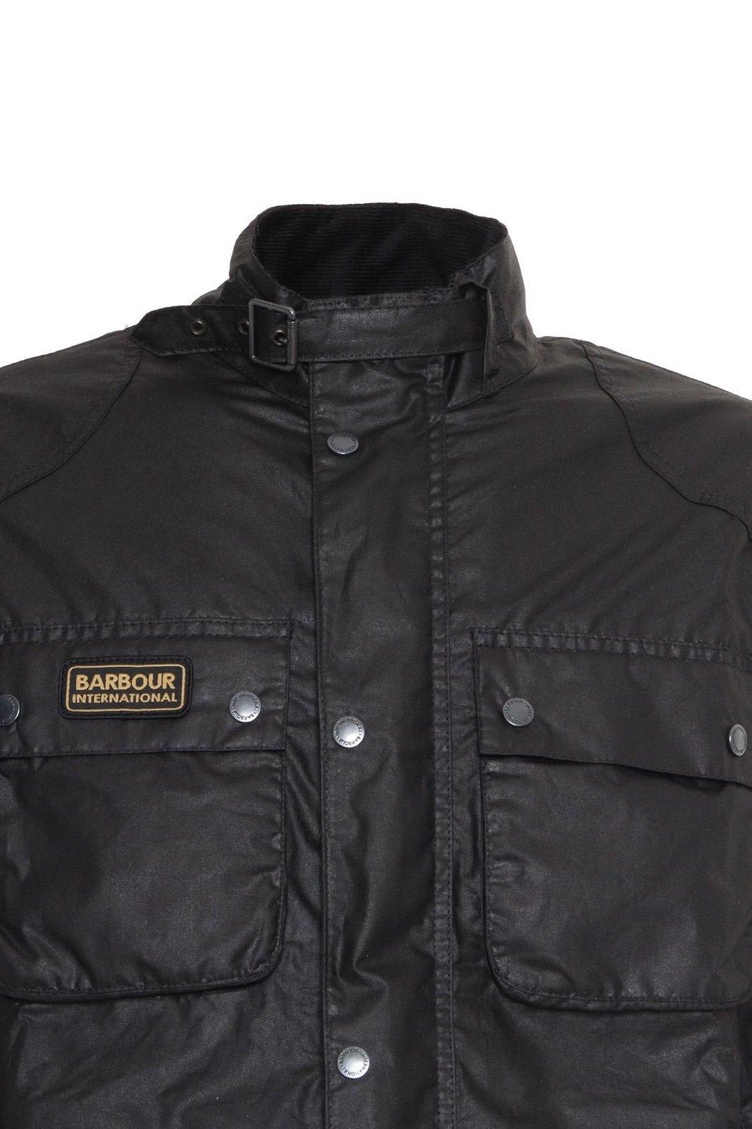 BARBOUR LOGO-PATCH LONG-SLEEVED JACKET