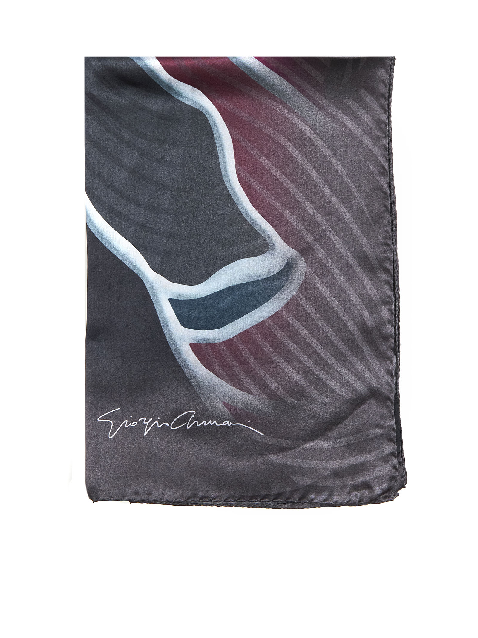 Shop Giorgio Armani Scarf In Black