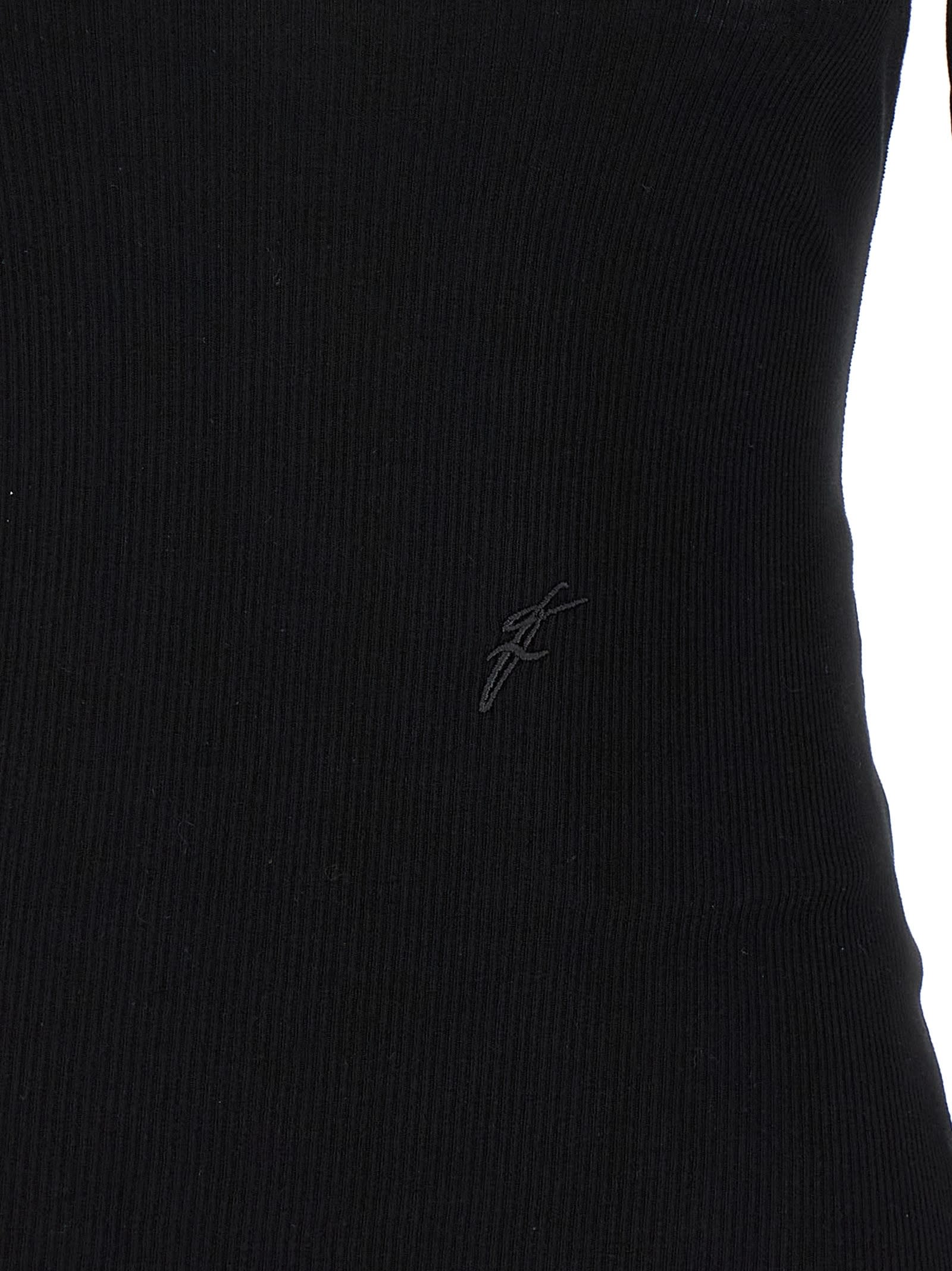 Ferragamo Shaped Neckline Sweater Sweaters And Cardigans Black In Black