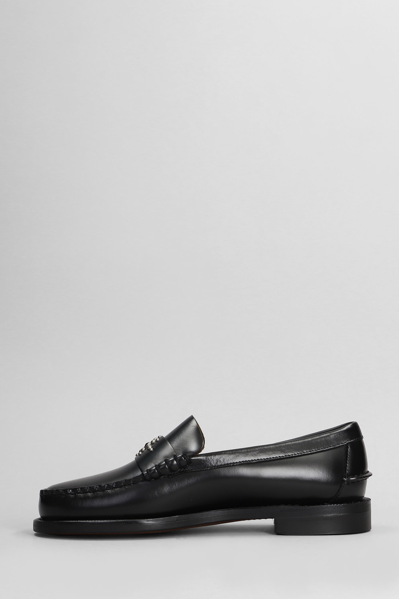 SEBAGO CLASSIC DAN SUN LOAFERS IN BLACK LEATHER 