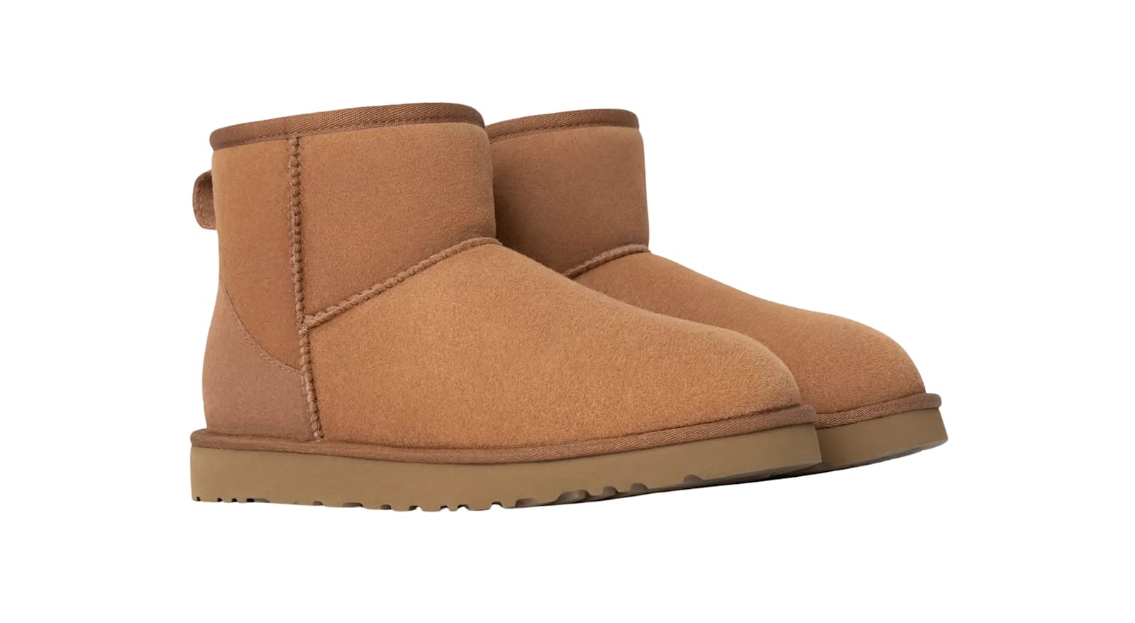 Ugg Biscuit Suede Classic Mini Ii Ankle Boots In Chestnut