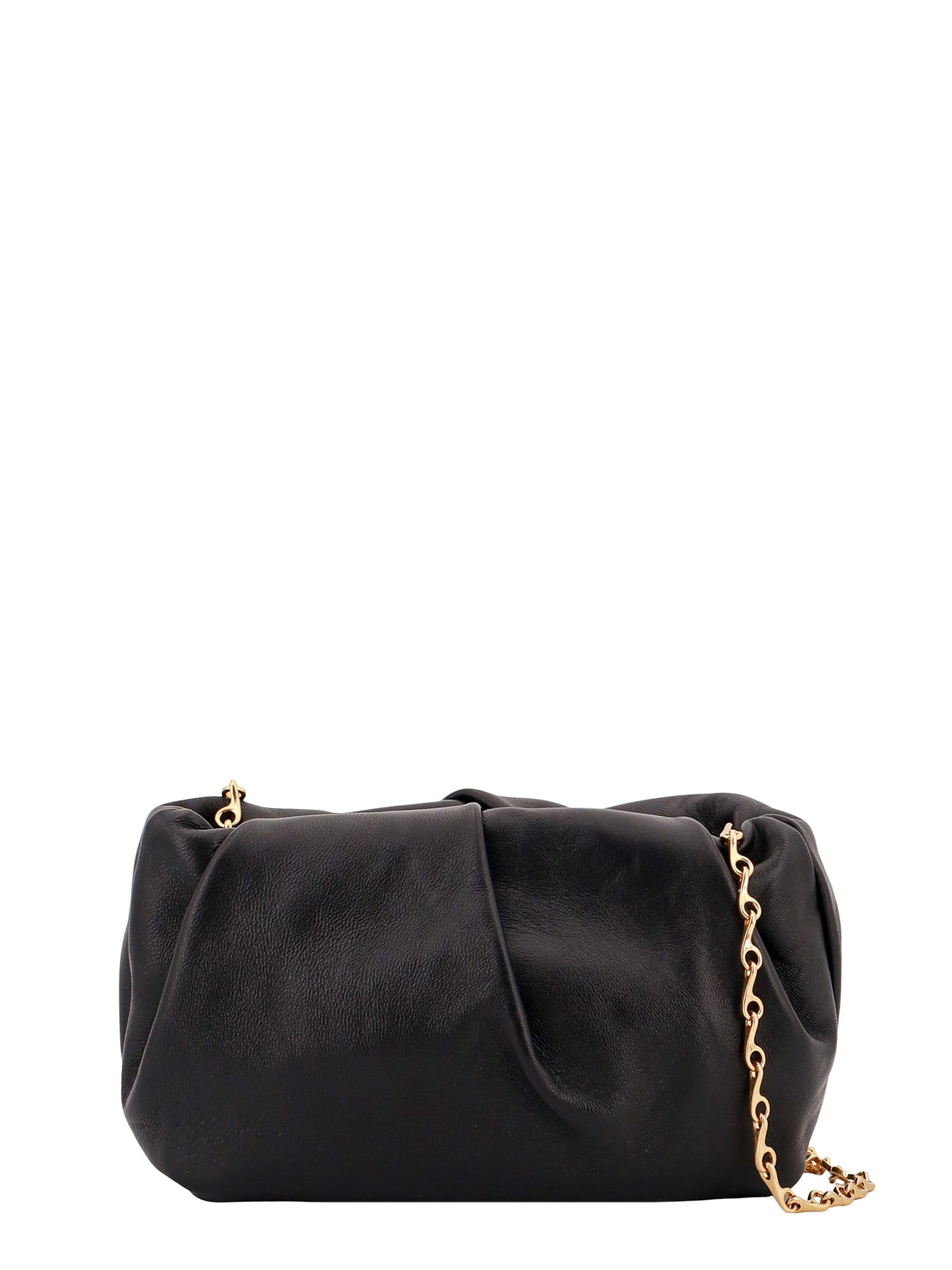 Burberry Rose Chain Clutch In Black