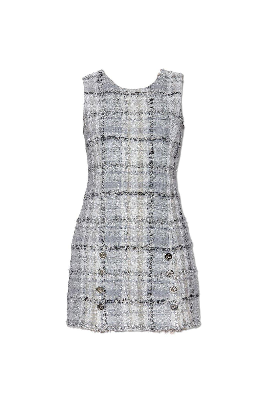 Tweed Sleeveless Mini Dress