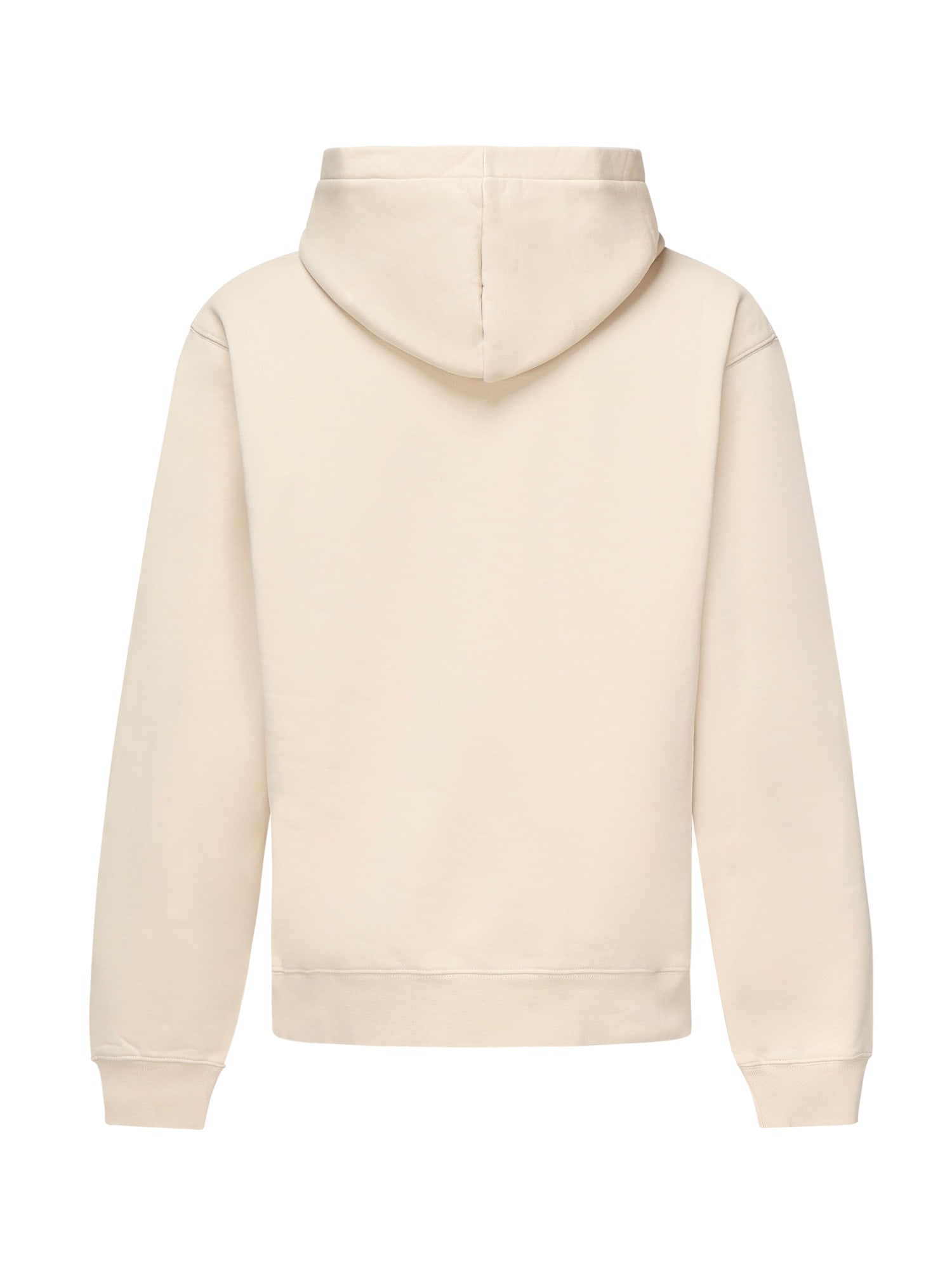 Jacquemus Ribbed Hooded Sweater Featuring Gros Grain In Neutral