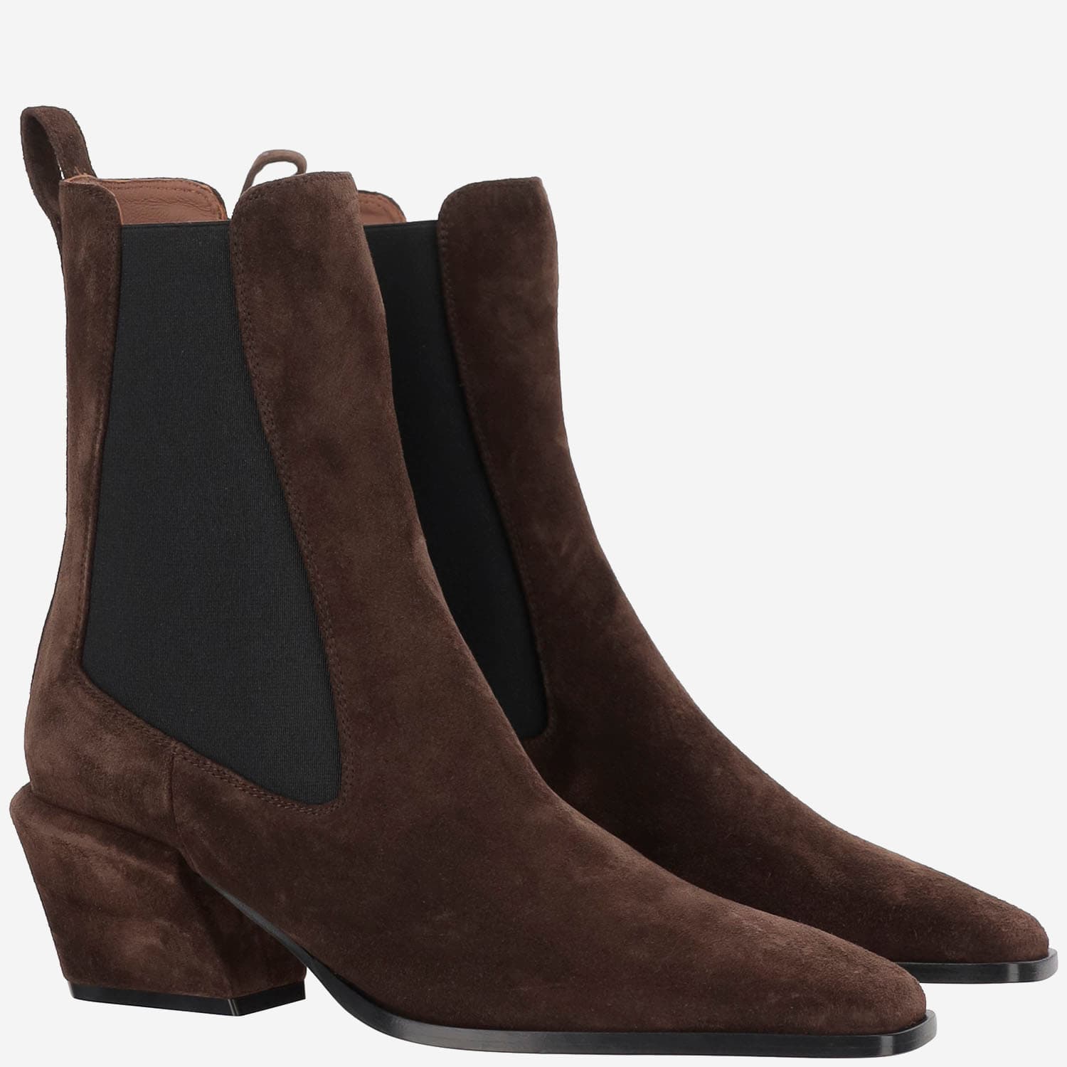 Paris Texas Bettina Anke Boot 50 Texan Ankle Boots In Brown Suede In Black