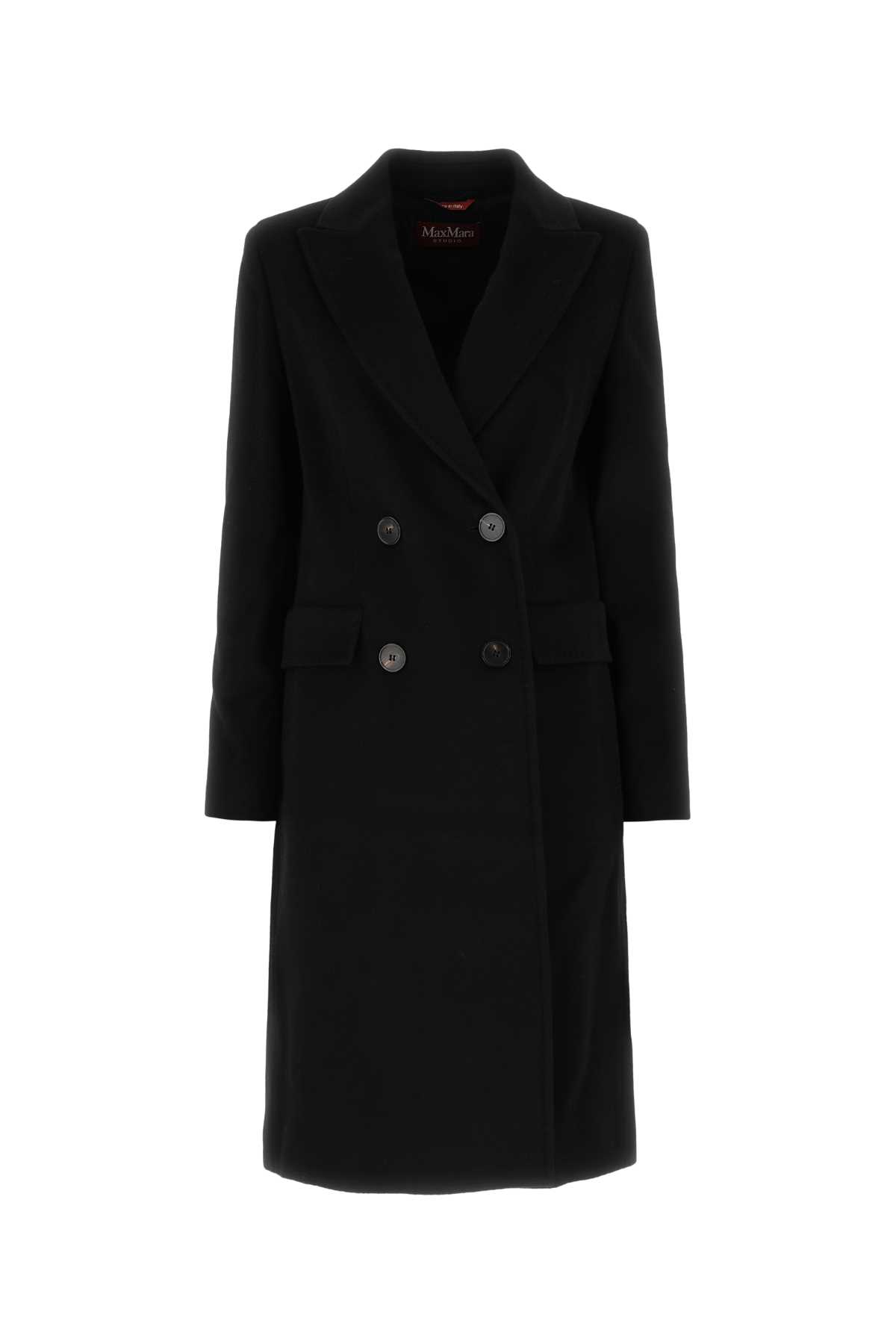 Black Wool Manuel Coat