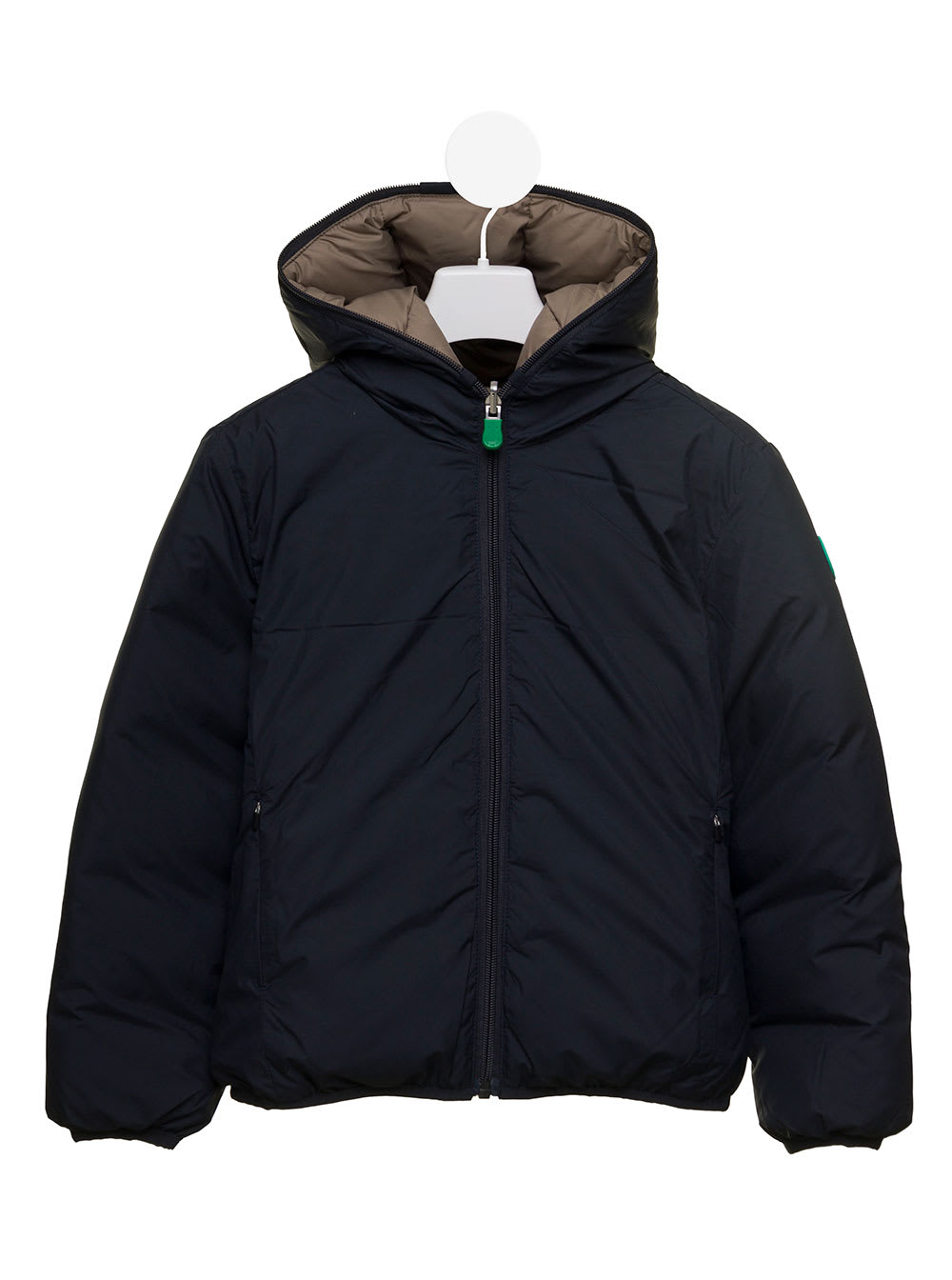 Reversible Hooded Tom Save The Duck Kids Boys Blue Puffer Jacket