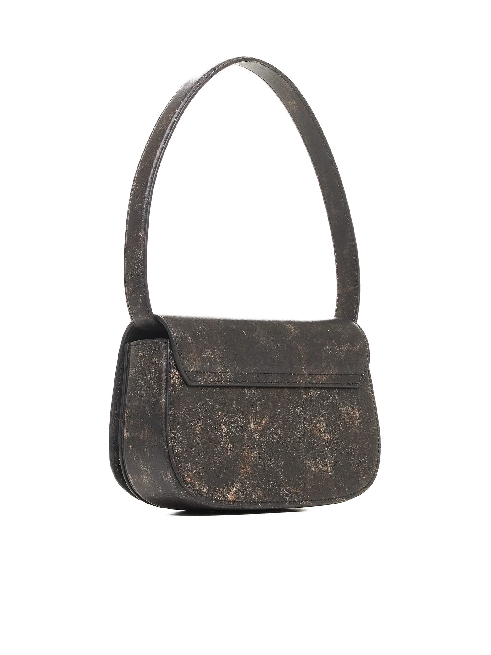 Shop Diesel Shoulder Bag In 204 - Coffee