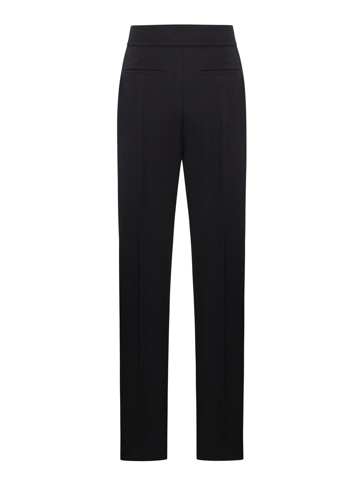Shop Jacquemus Classic Plain Trousers In Black