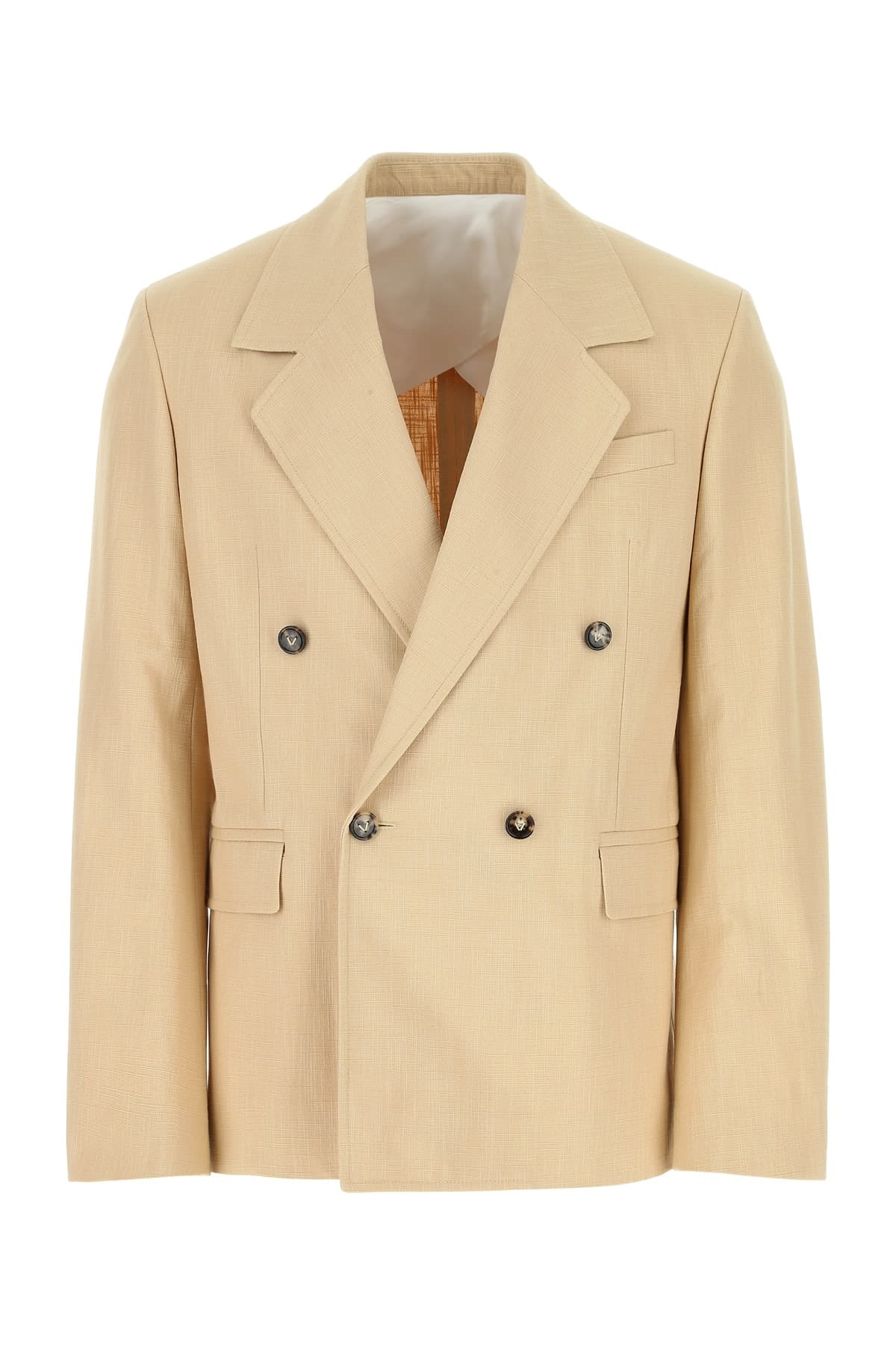 Double Breasted Textured Jacket