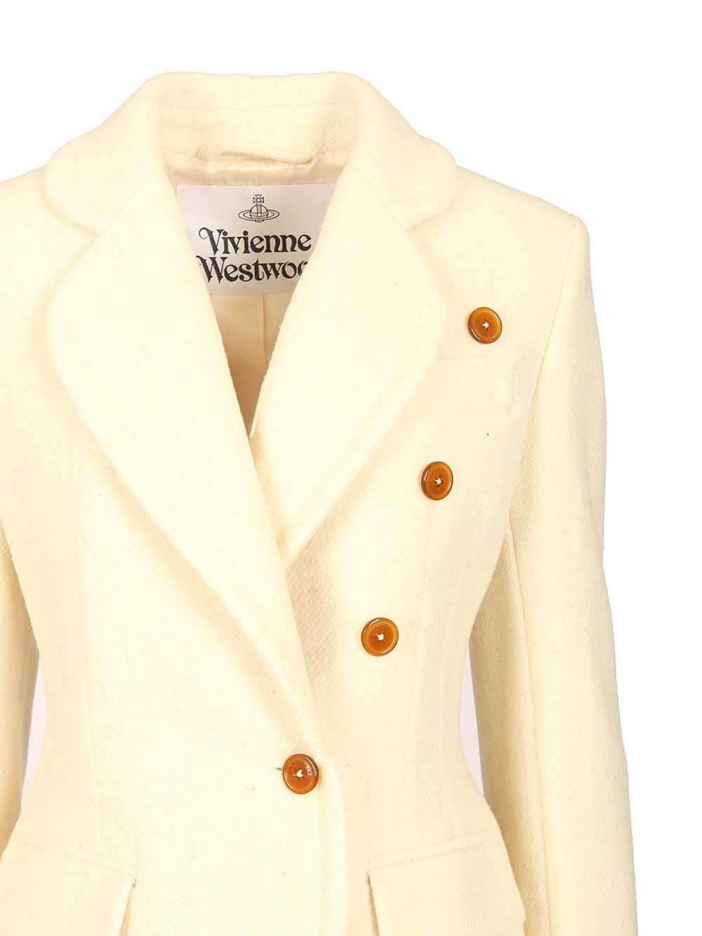Vivienne Westwood Georgia Jacket Jackets White In Pink