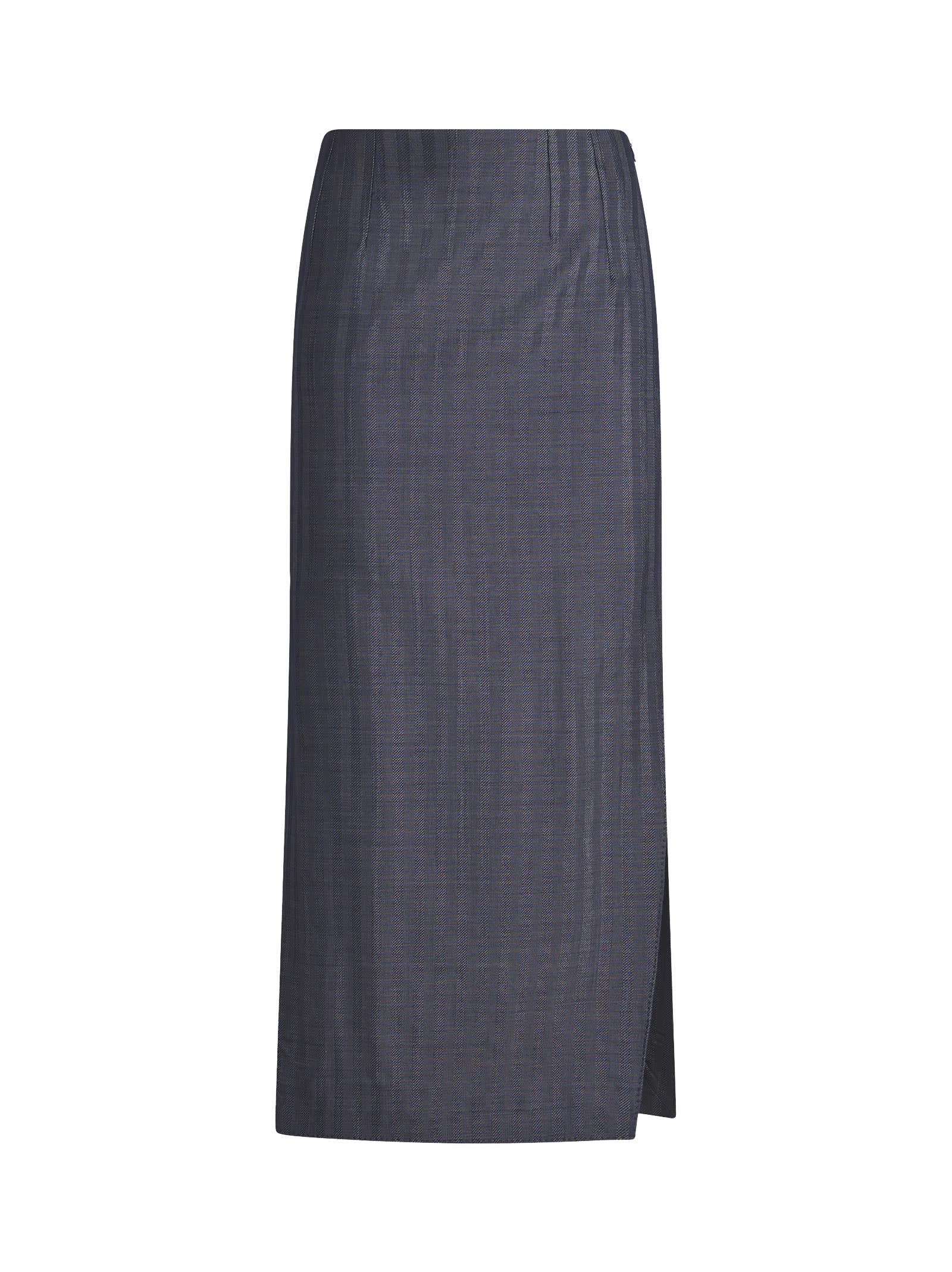 Shop Etro Skirt In Blue