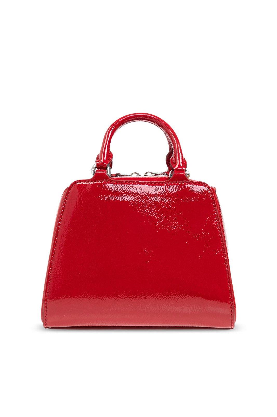 Shop Givenchy Antigona Cube Nano Tote Bag In Vermillon