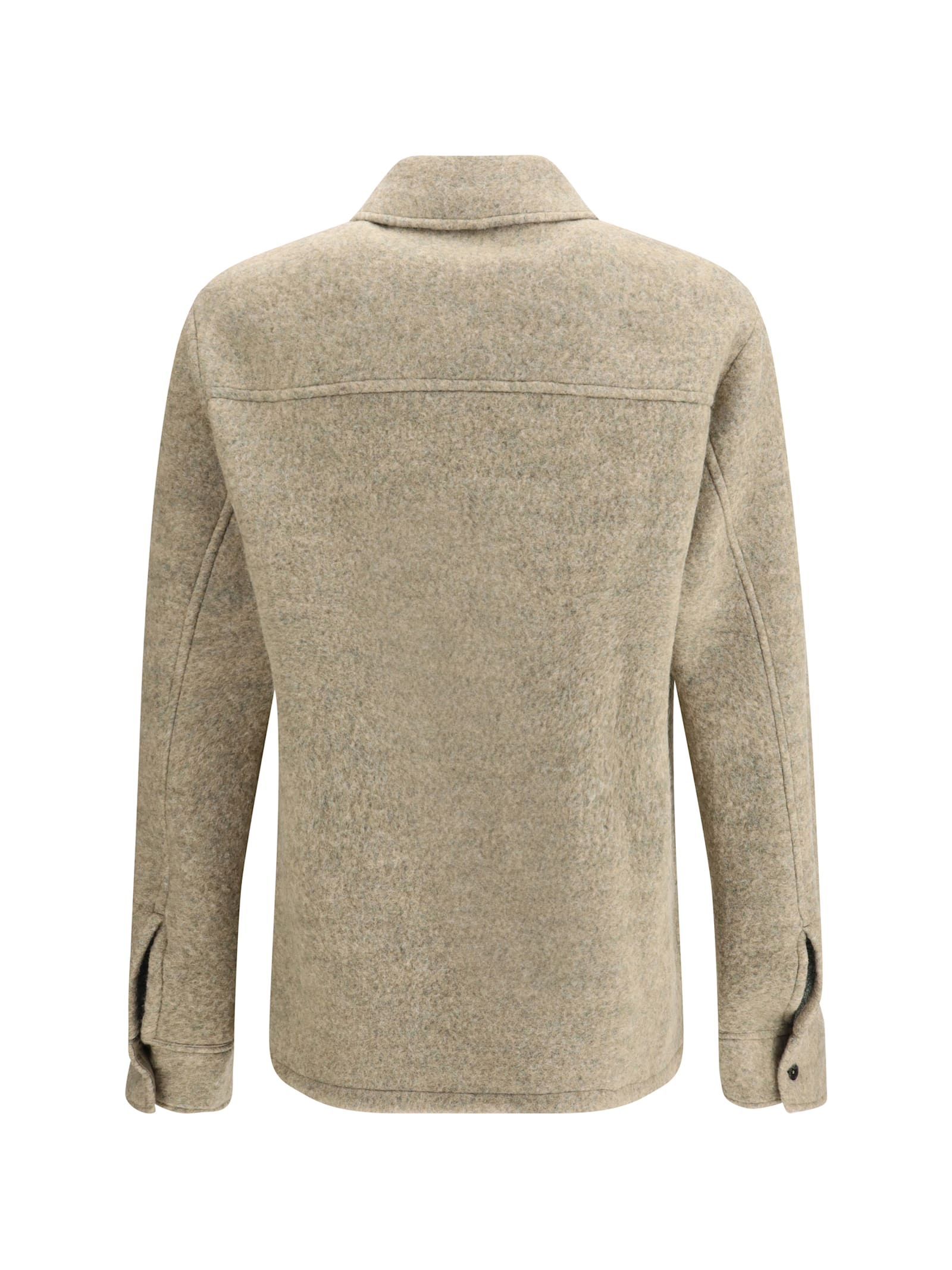 Jil Sander Beige Wool Blend Jacket Men In Neutral