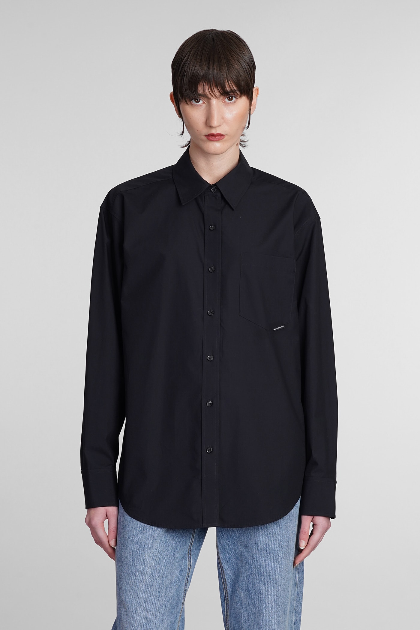 Alexander Wang Shirt In Black Cotton