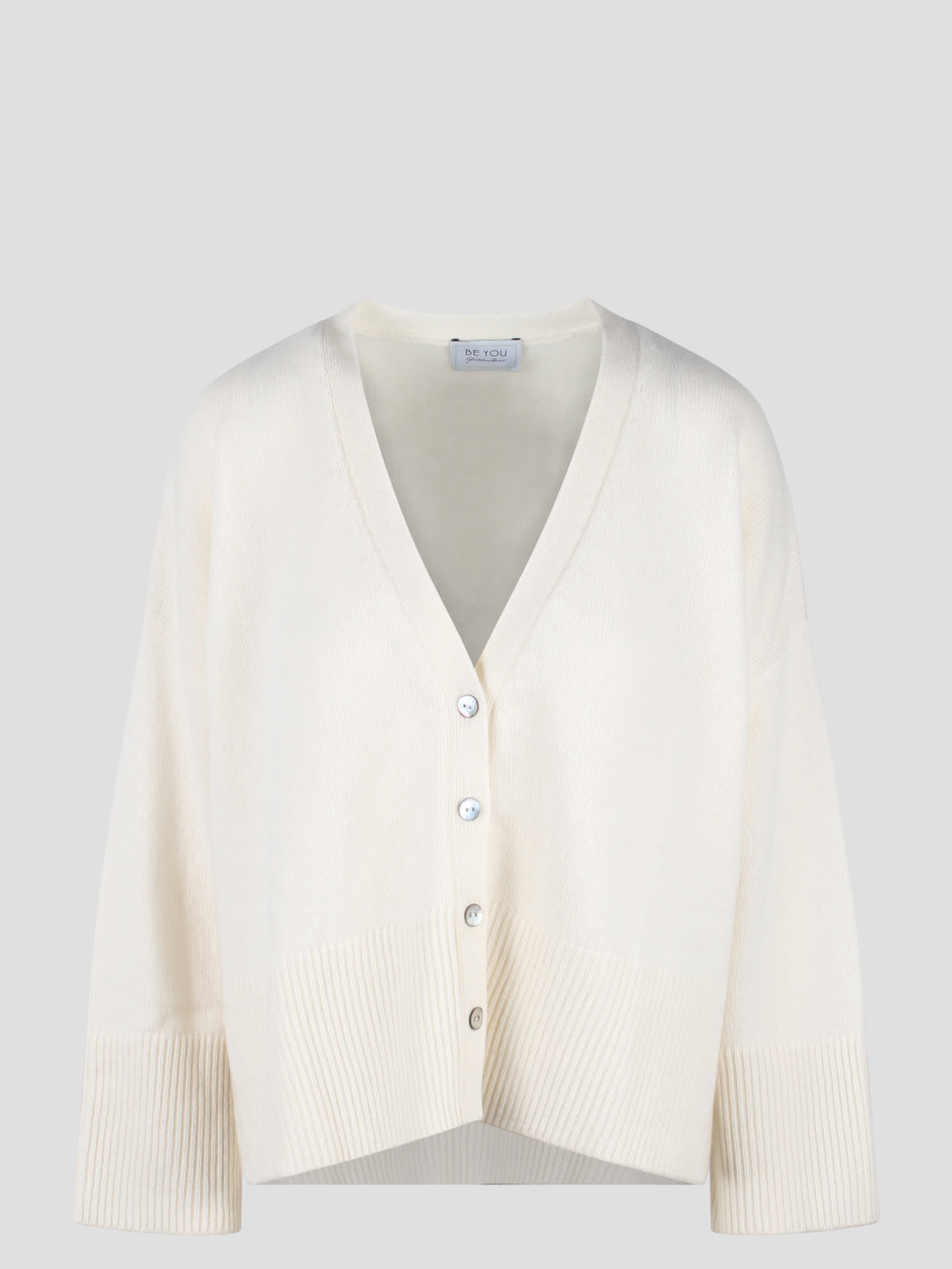 Shop Be You V-neck Cardigan In White