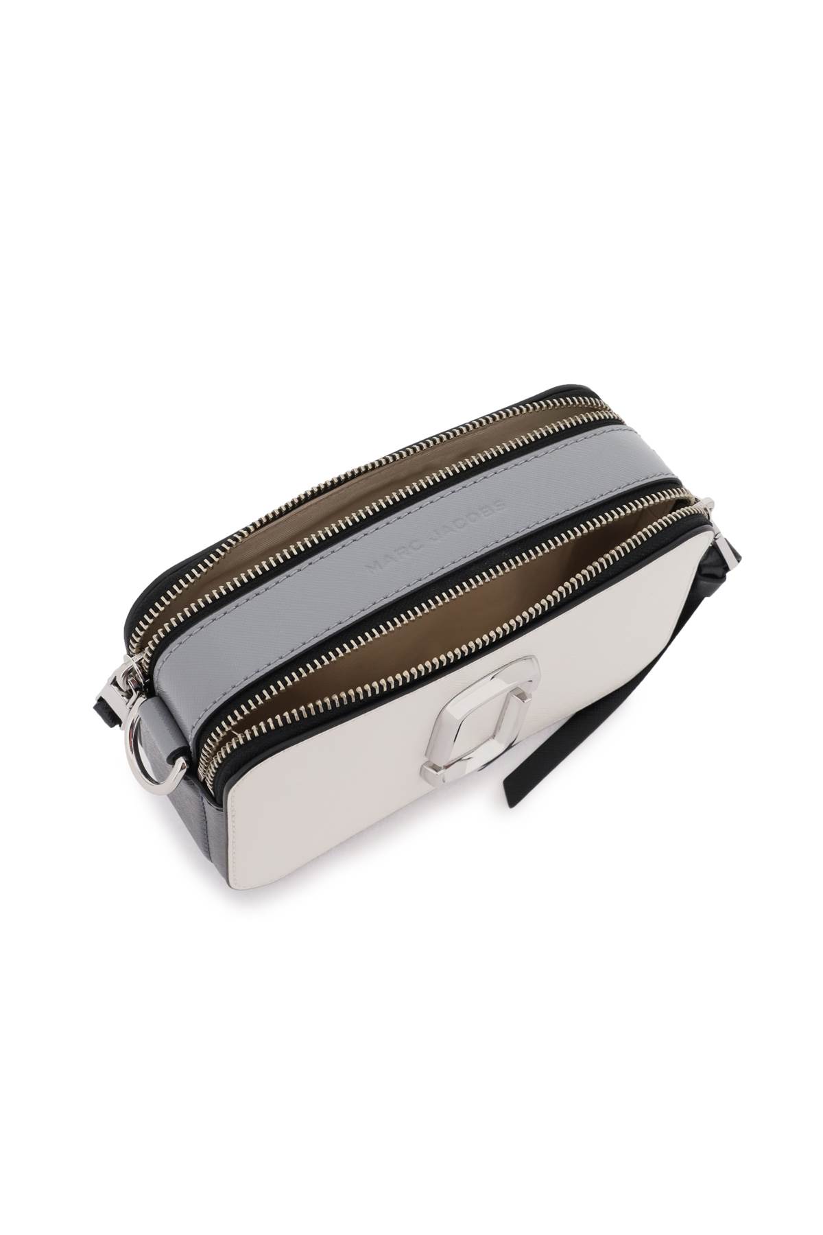 Shop Marc Jacobs The Snapshot Camera Bag In Cotton Multi (grey)