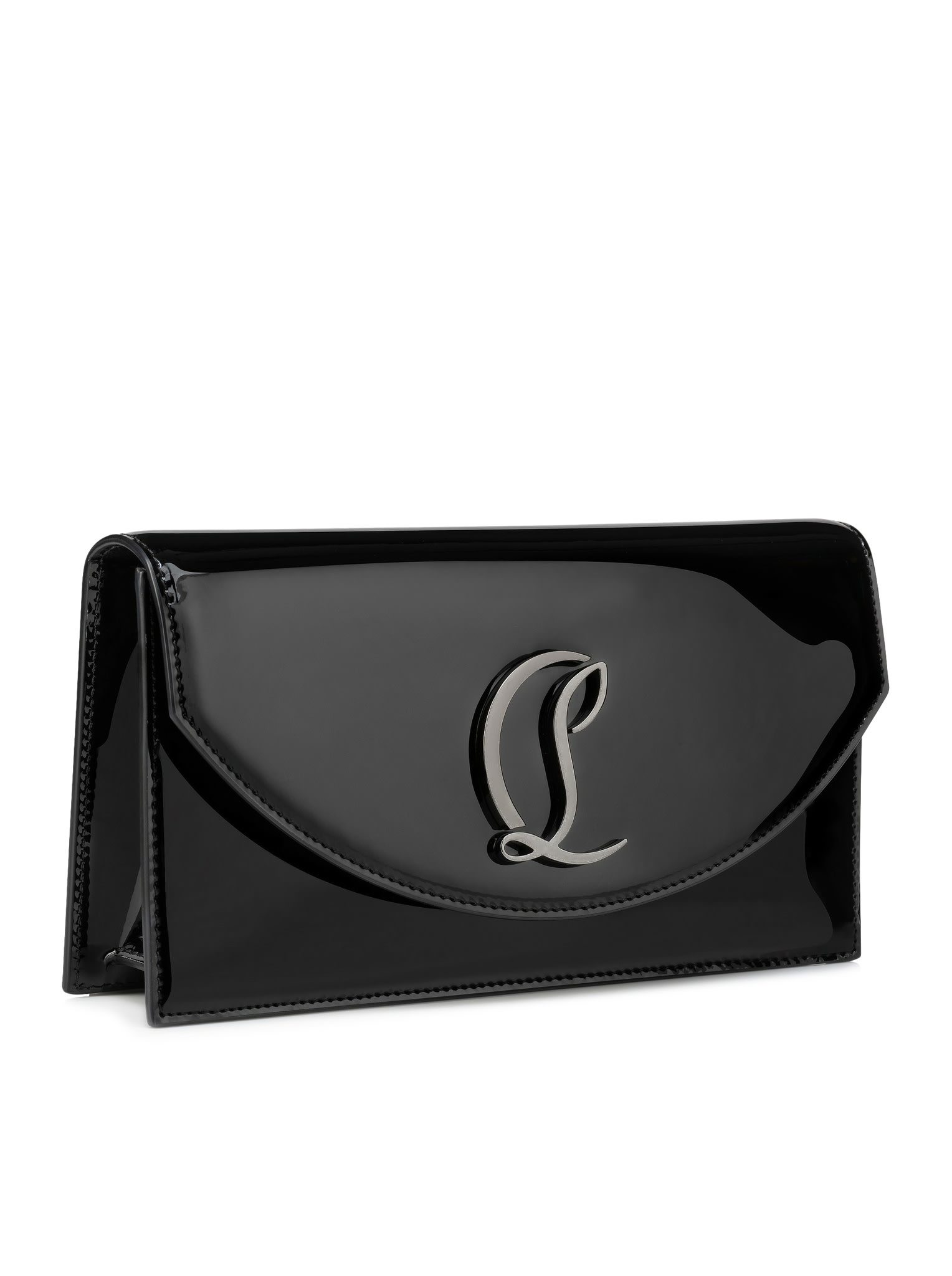 Christian Louboutin The Loubi 54 Wallet In Black/gun Metal
