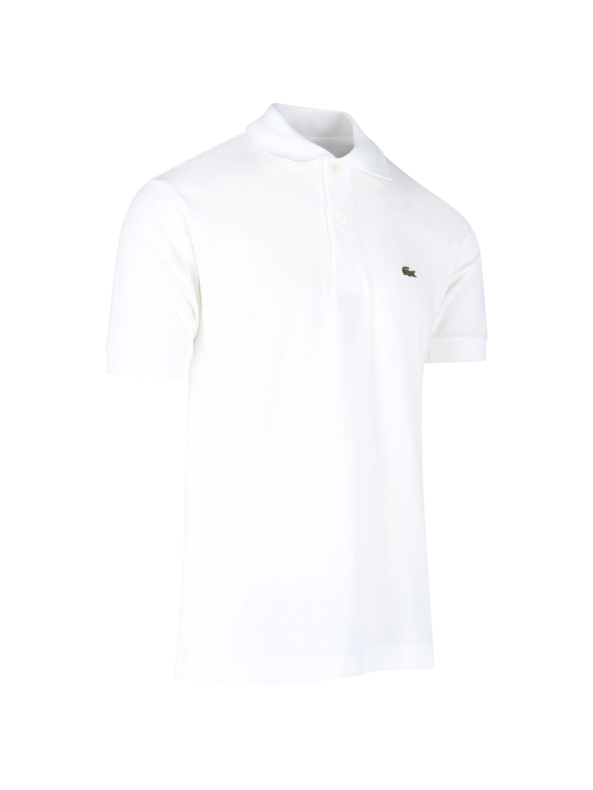 Shop Lacoste Classic Design Polo Shirt In Bianco