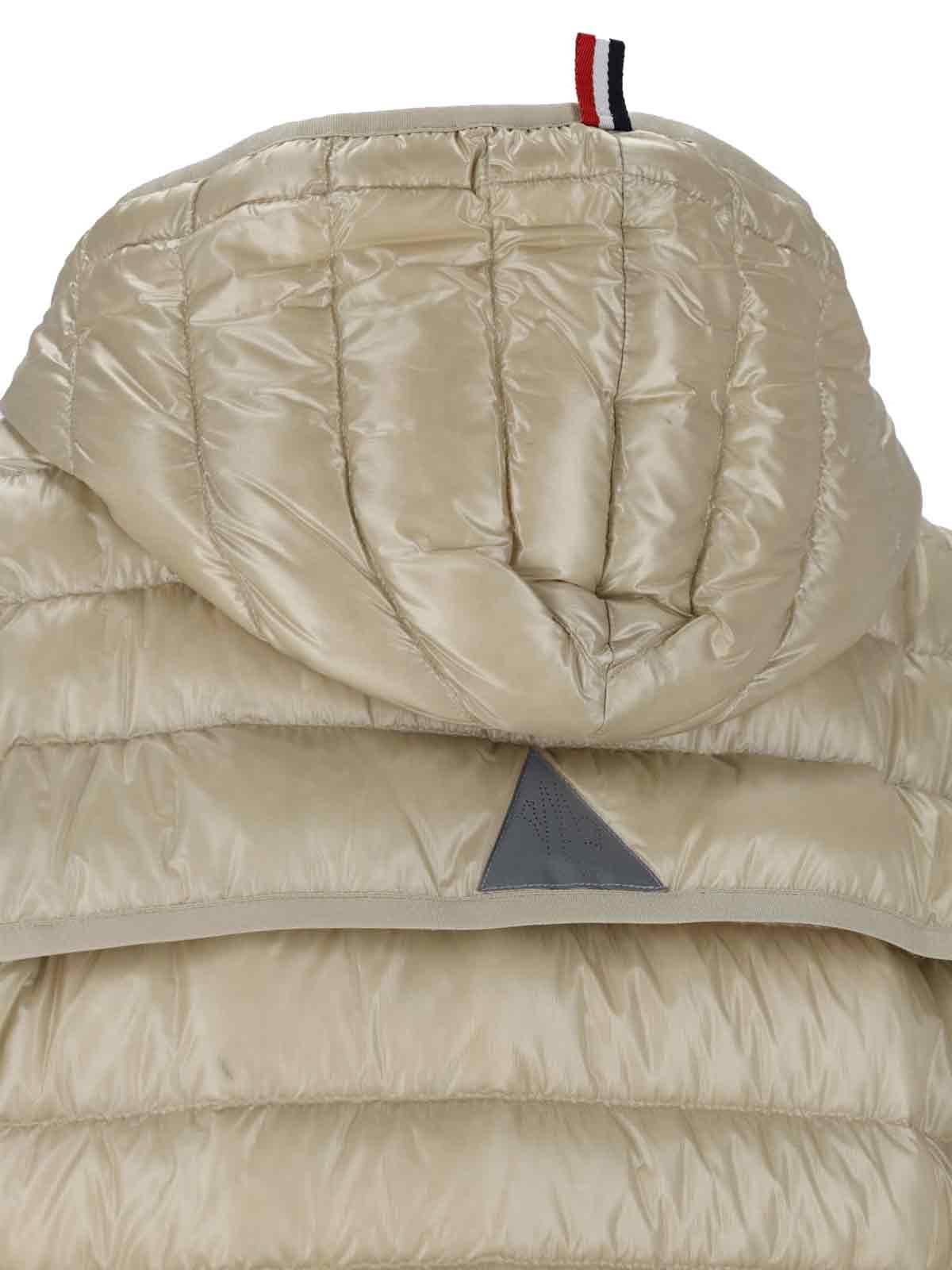 Moncler Karura 2-in-1 Short Down Jacket In Beige