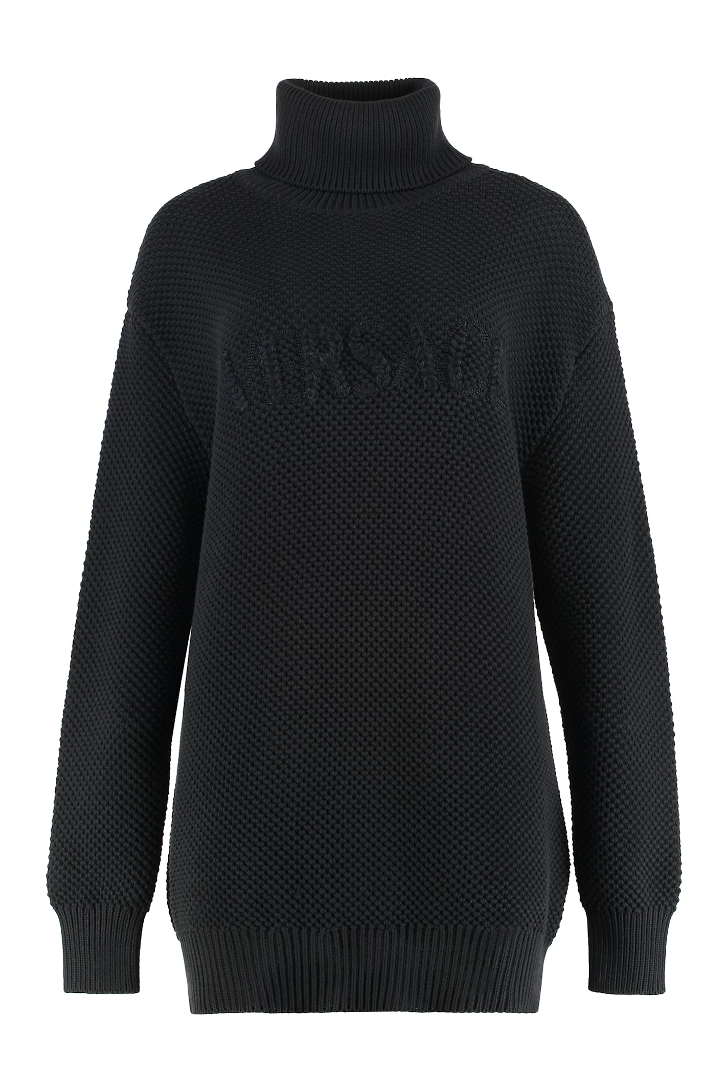 Versace Cotton Blend Turtleneck Sweater