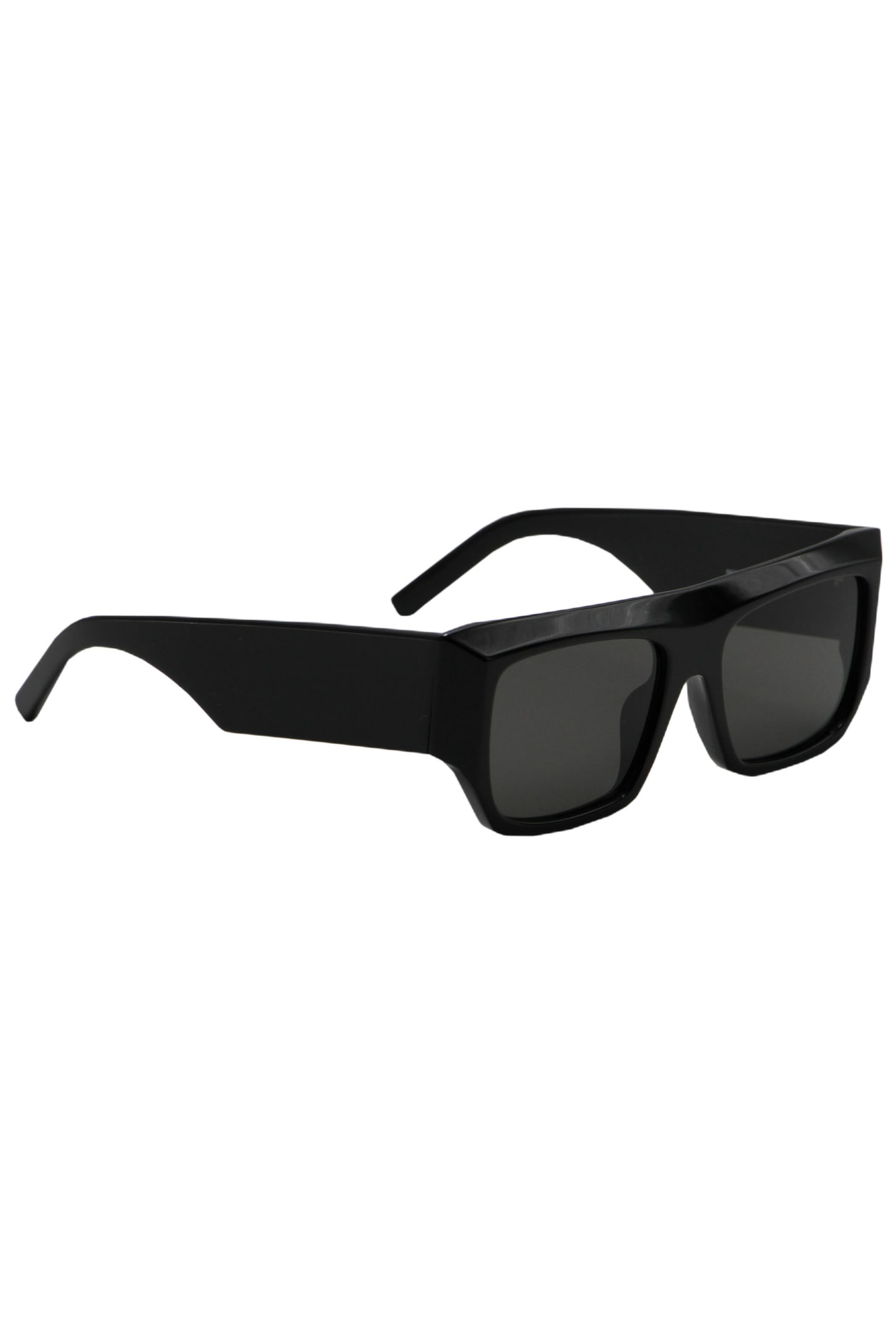 Shop Palm Angels Blanca Rectangular Frame Sunglasses In Black