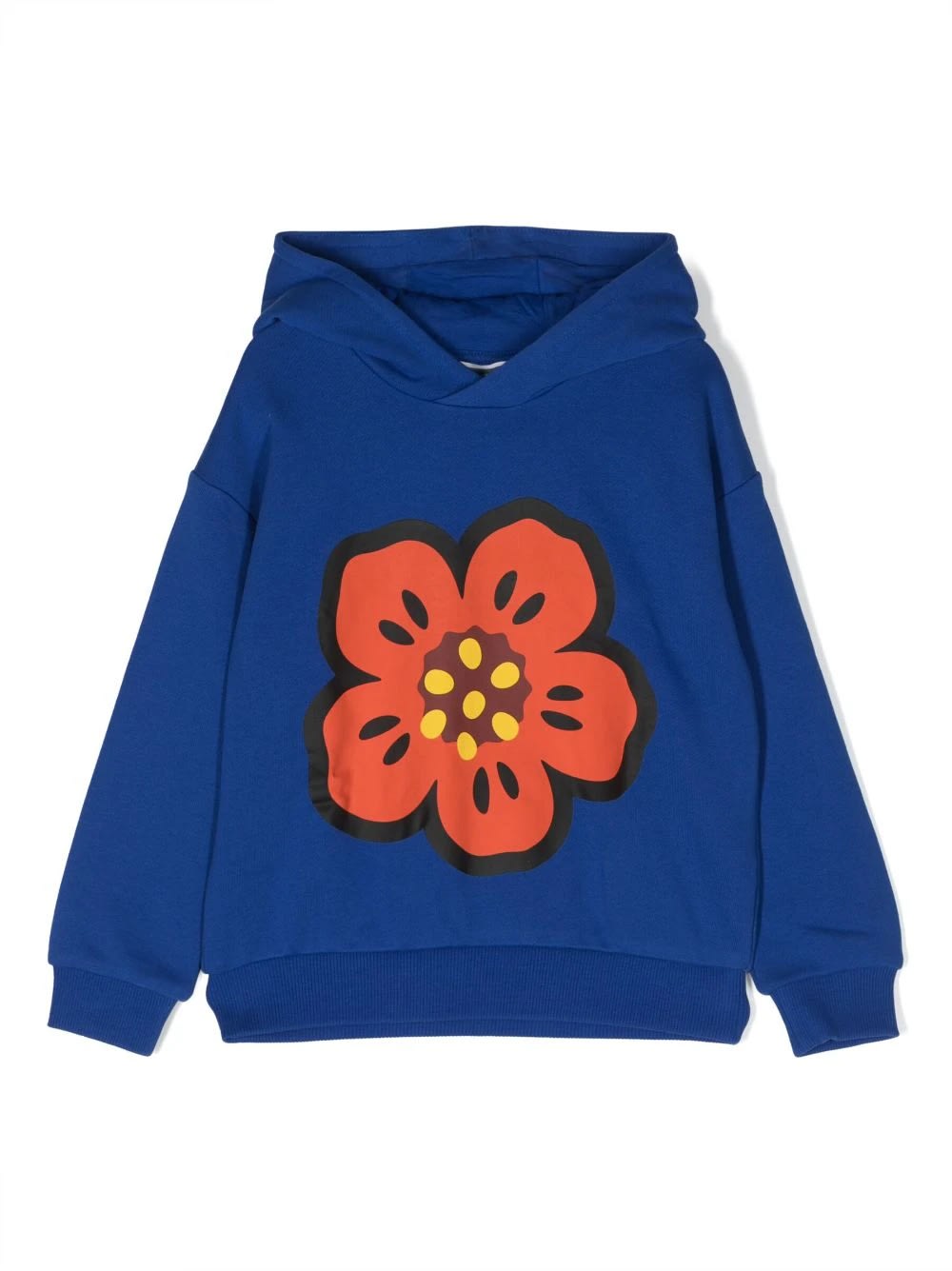 Shop Kenzo Boke Flower Hoodie In Blu