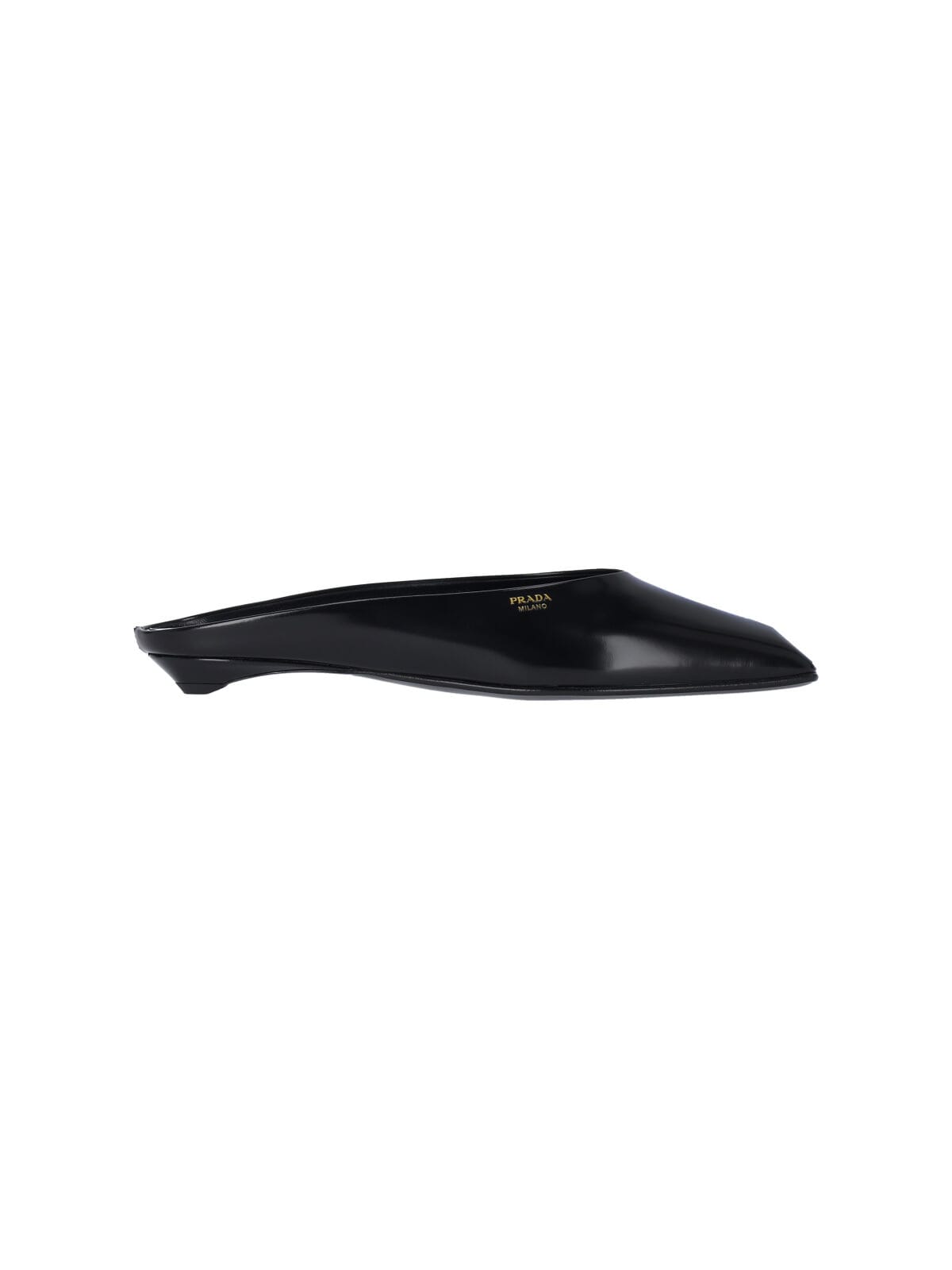 Prada Women Logo Sabots In Black