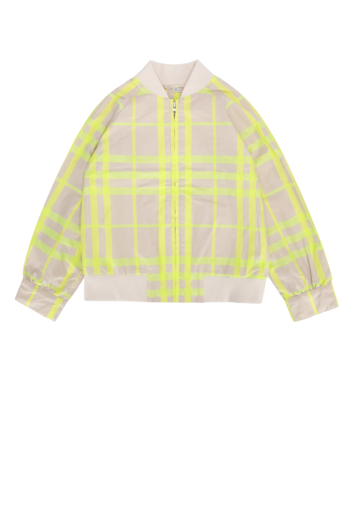 Shop Burberry Giacca In Vividlimeipchk