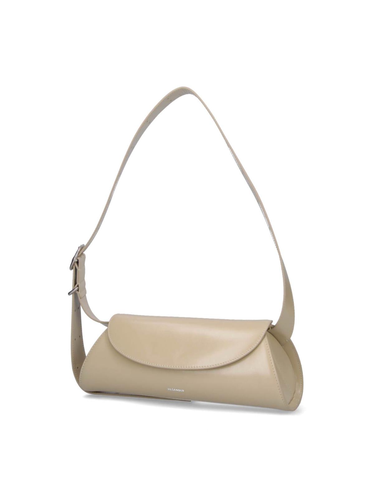 Jil Sander Small Shoulder Bag Cannolo In White
