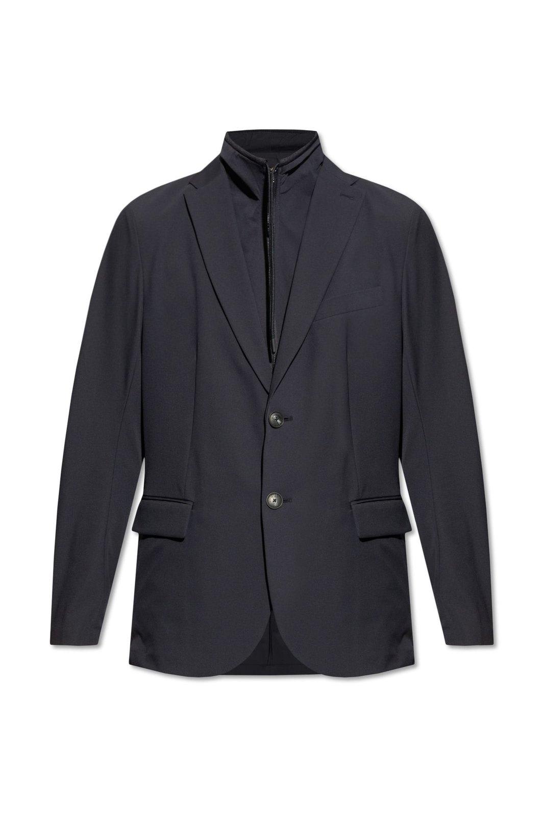 EMPORIO ARMANI DETACHABLE INNER PANEL TRAVEL ESSENTIAL BLAZER 