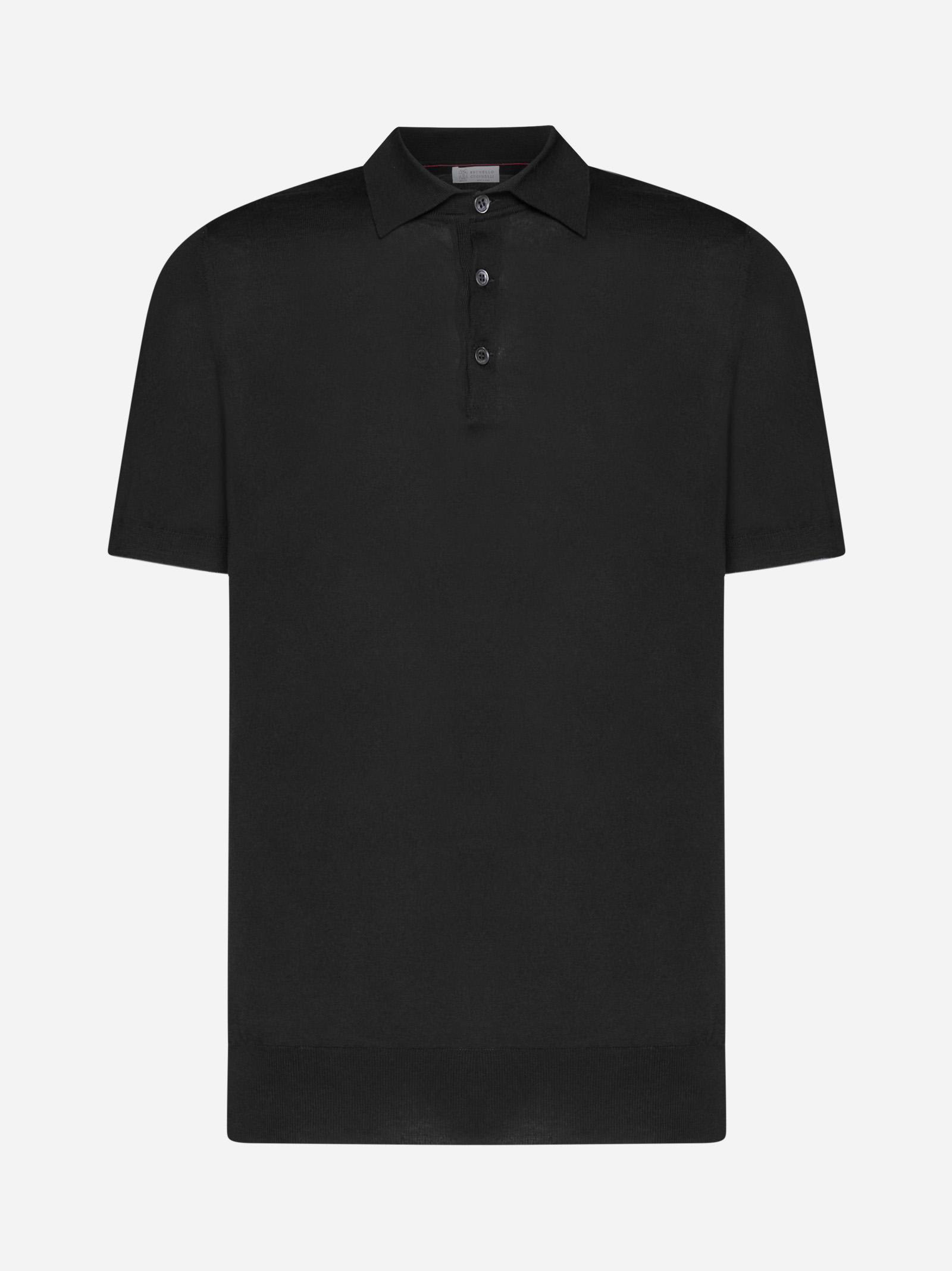 Cotton Knit Polo Shirt