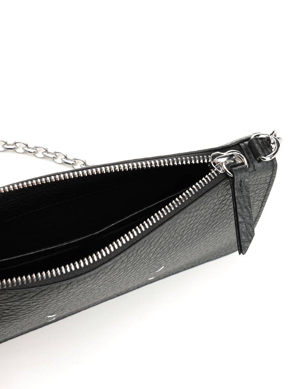 Maison Margiela Wallet With Zip In Black