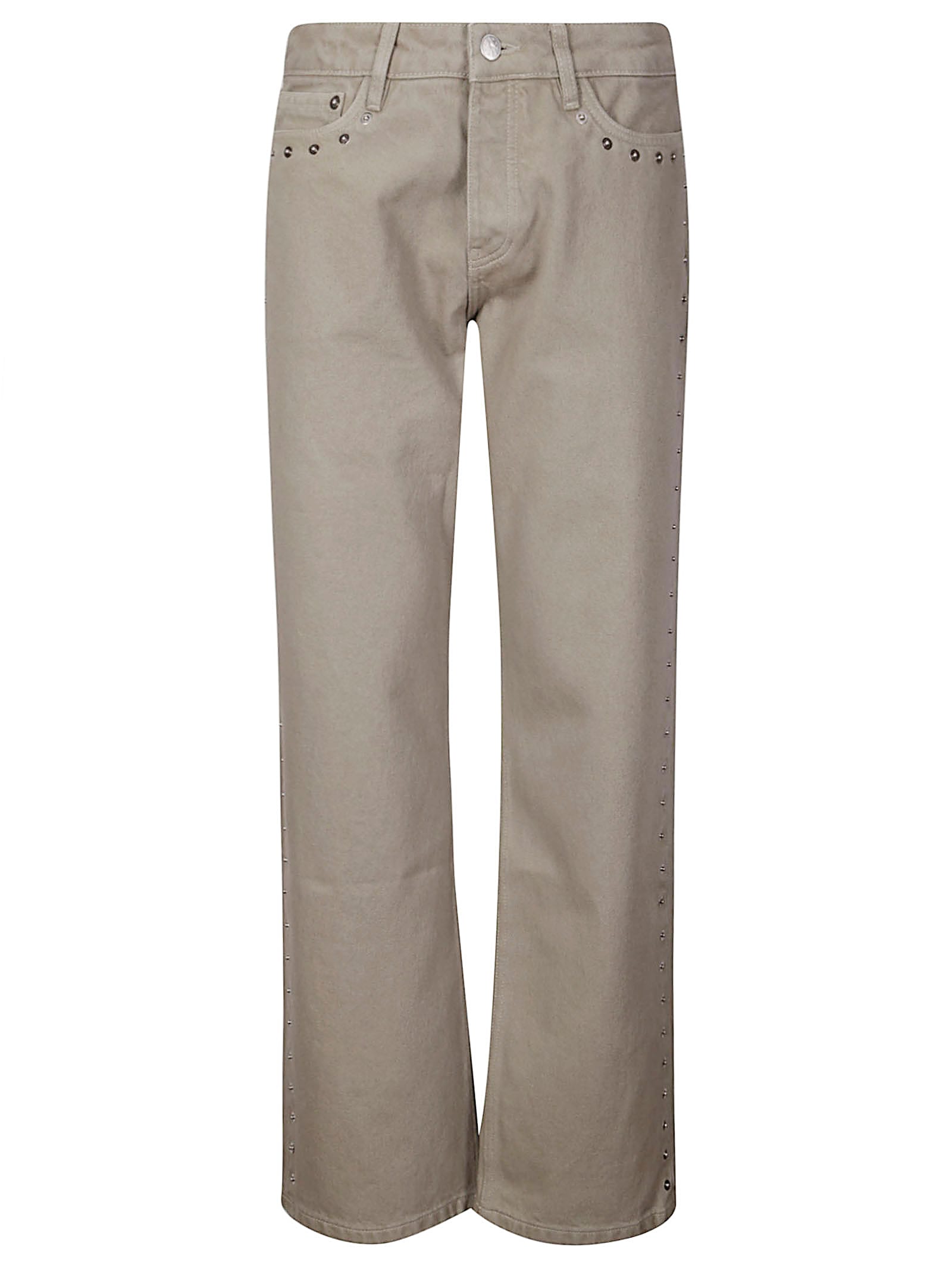 Paloma Wool Crowd Studded Boyfriend Jeans In Gray