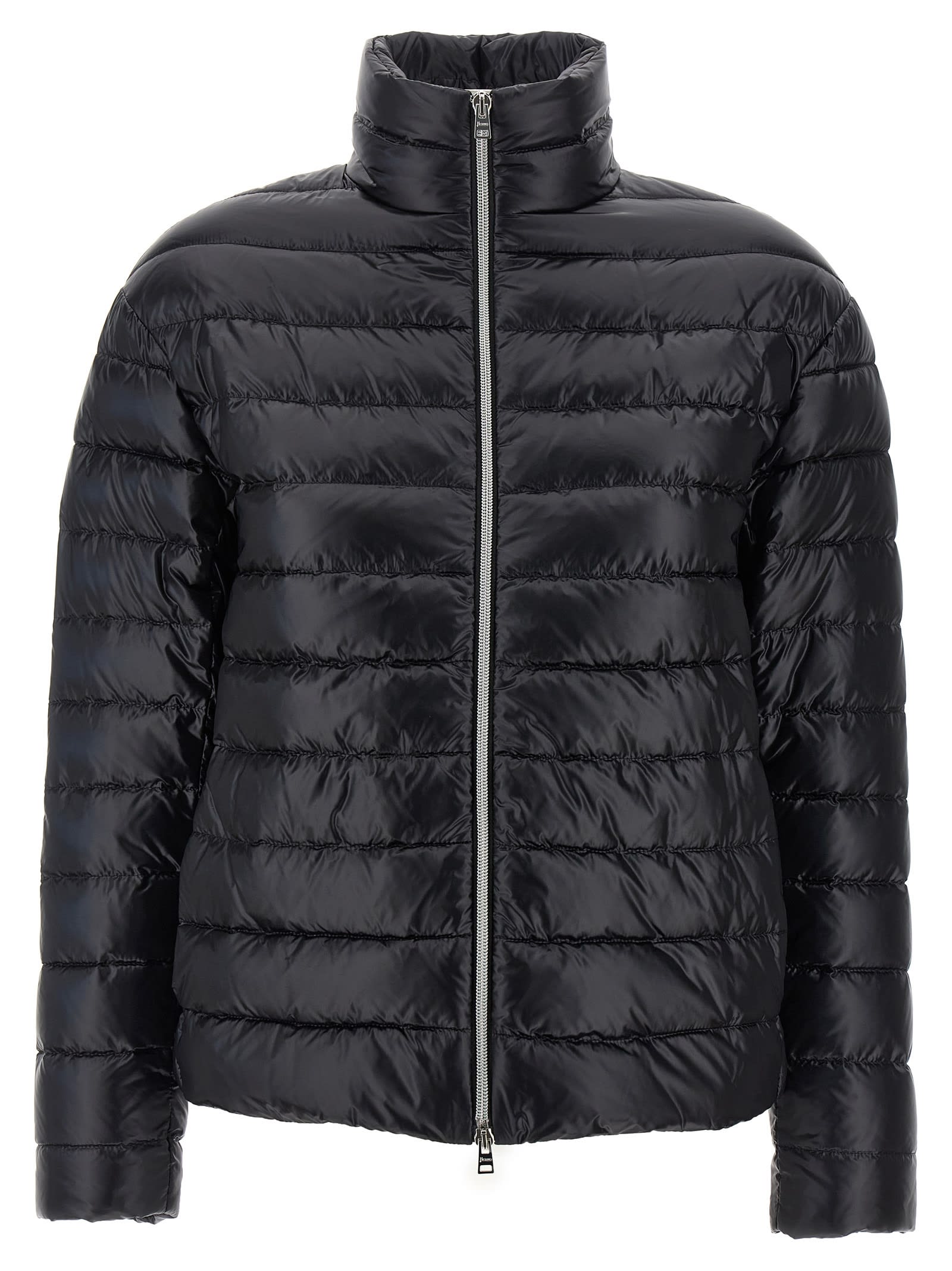 Herno Double Layered Down Jacket In Black