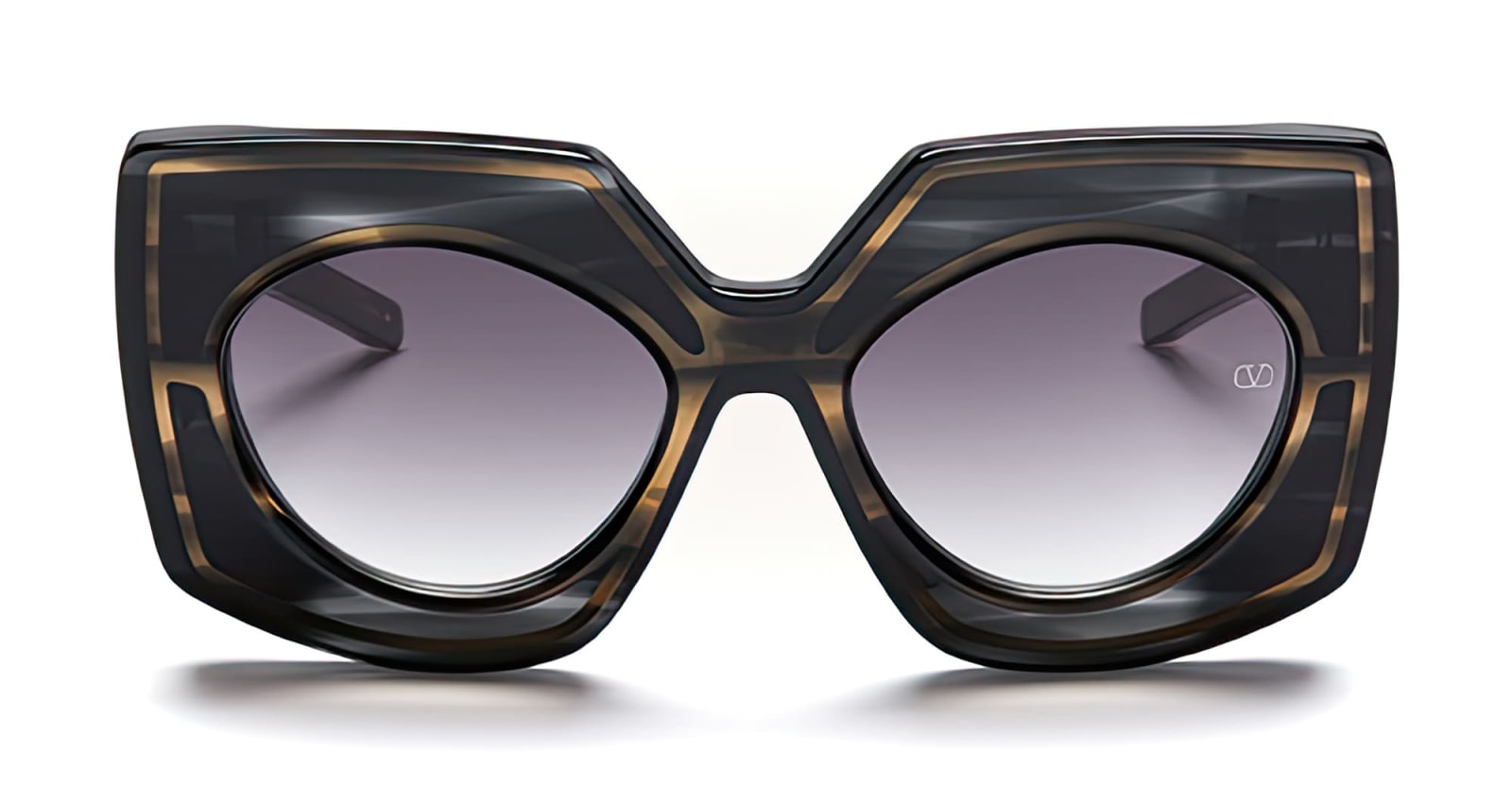 Valentino V-soul Acetate Butterfly Sunglasses In Black