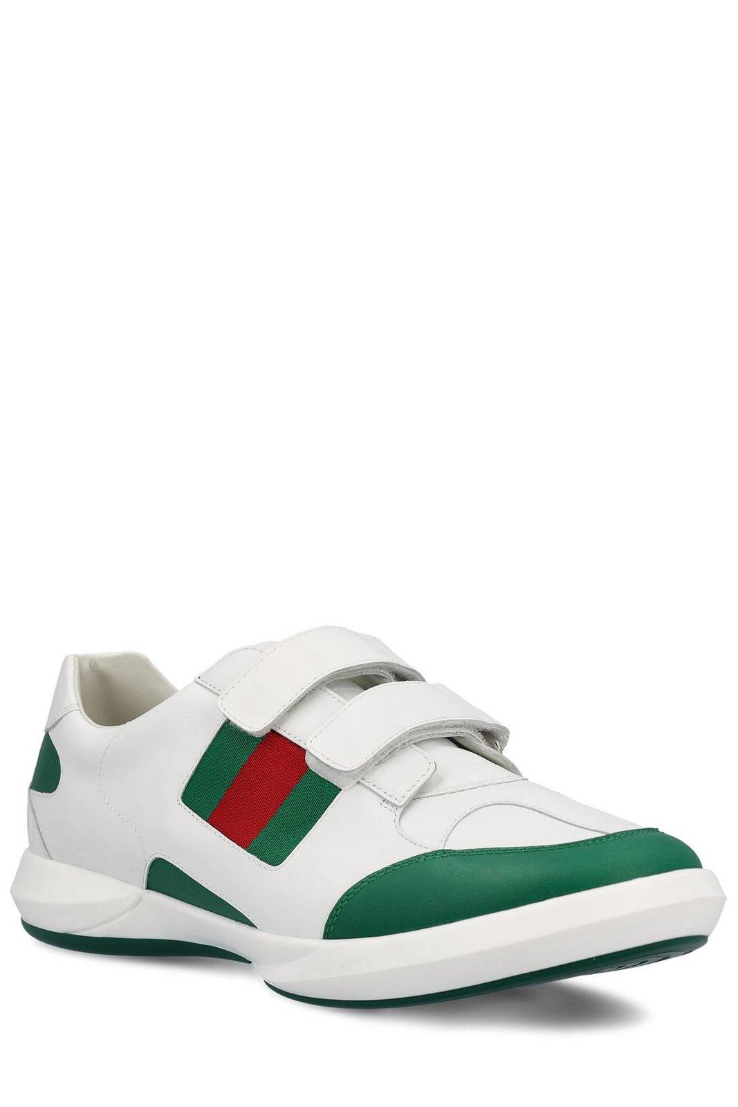 Shop Gucci Ace Web Details Trainers In White