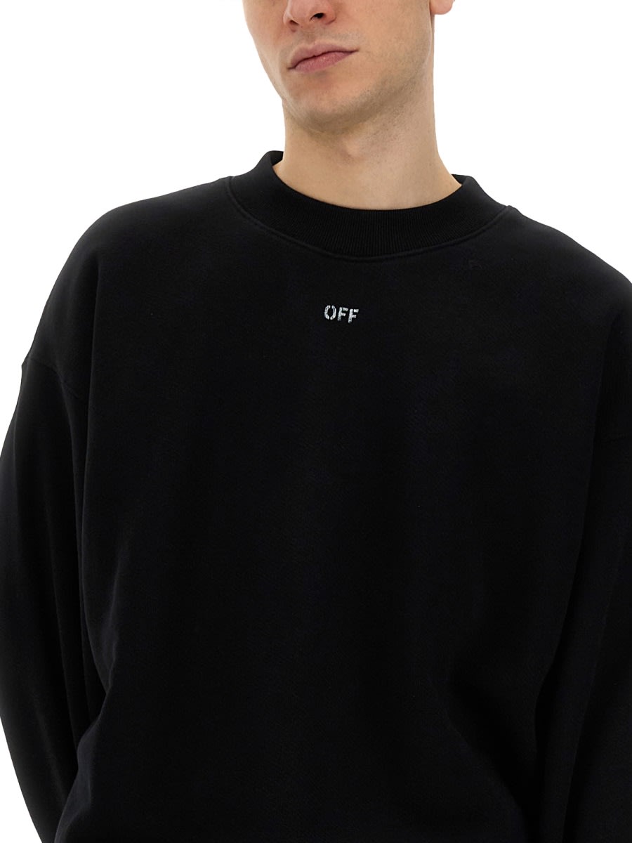 OFF-WHITE SWEATSHIRT WITH LOGO 