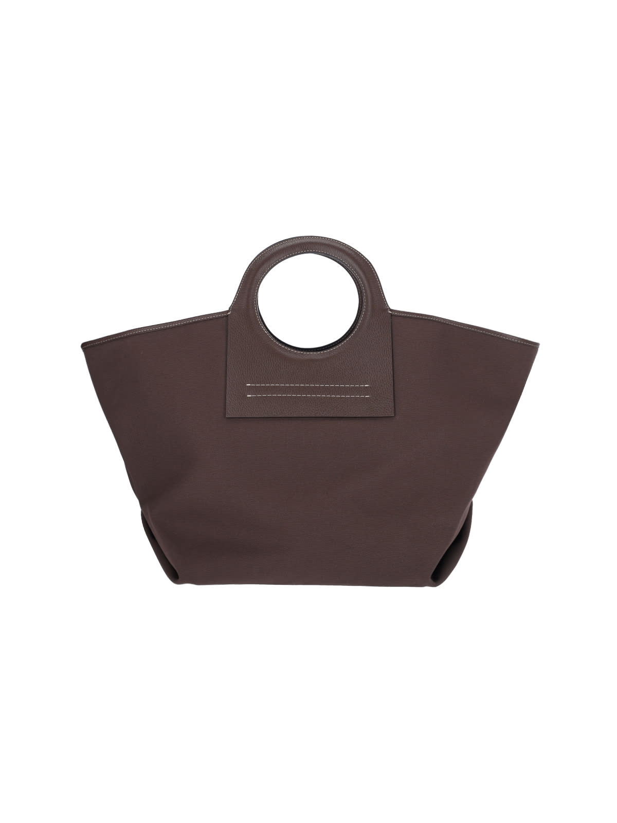 HEREU Alqueria Cutout Suede Top-Handle Bag